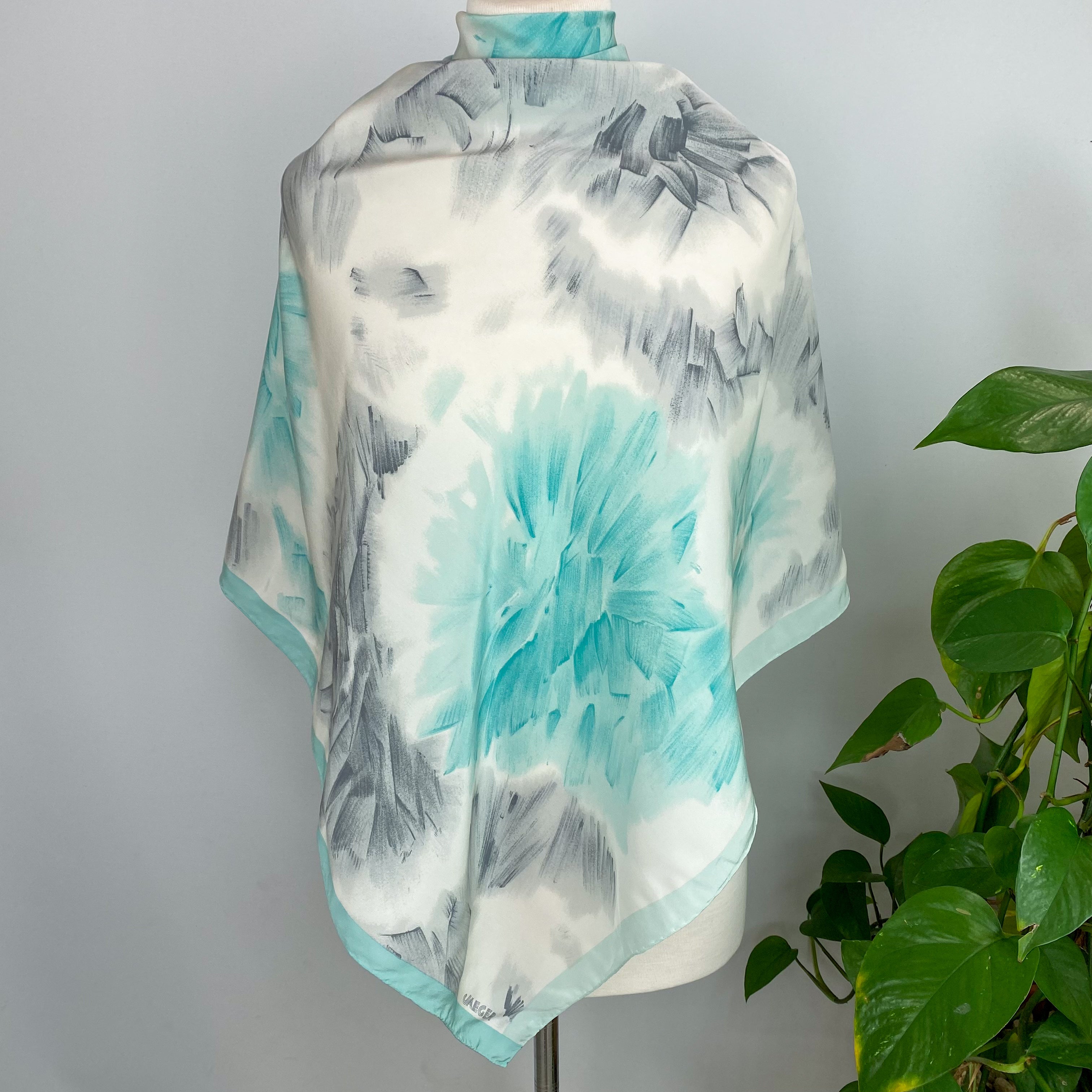 1980’s Jaeger Abstract Silk Scarf