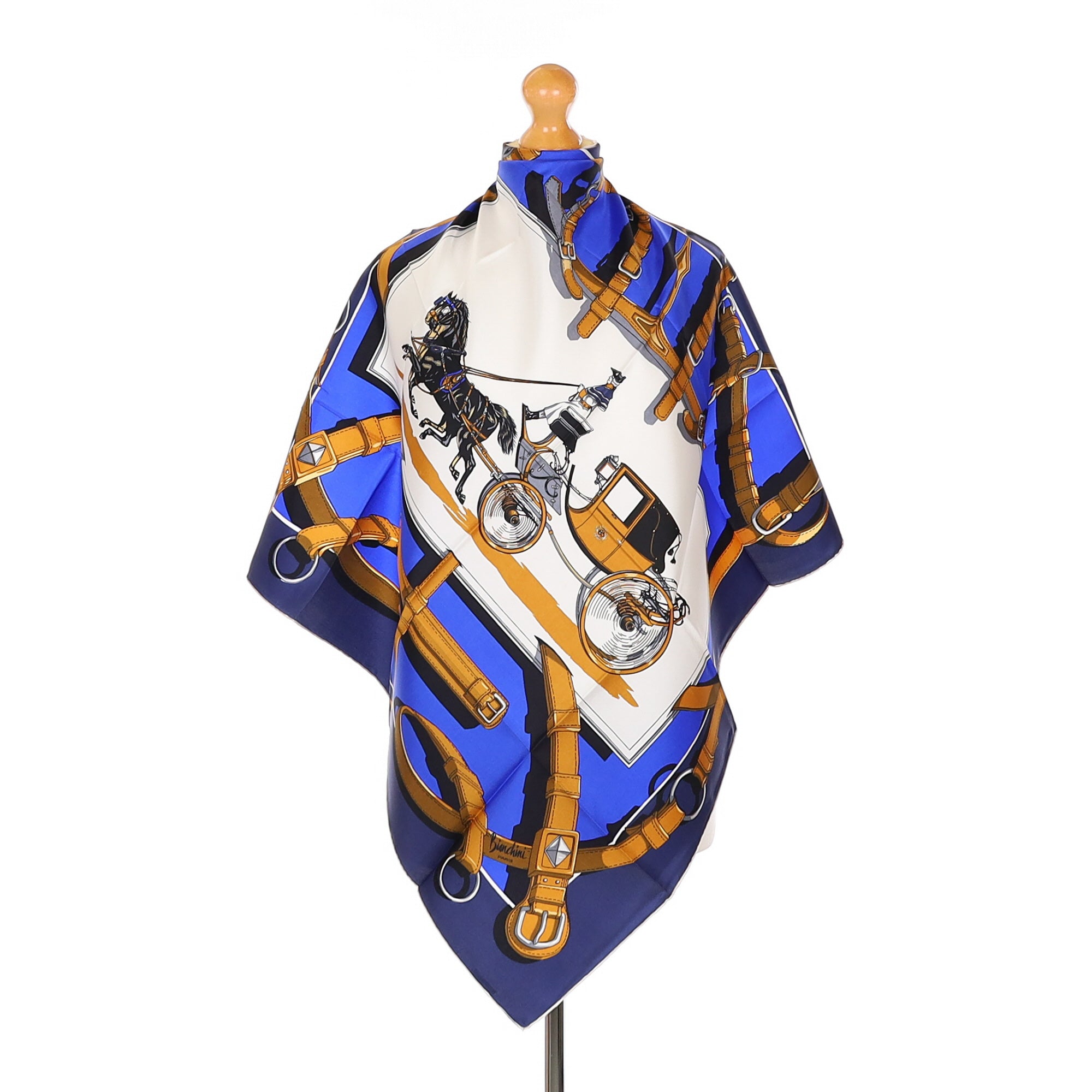 1970’s Bianchini Equestrian Vintage Silk Scarf