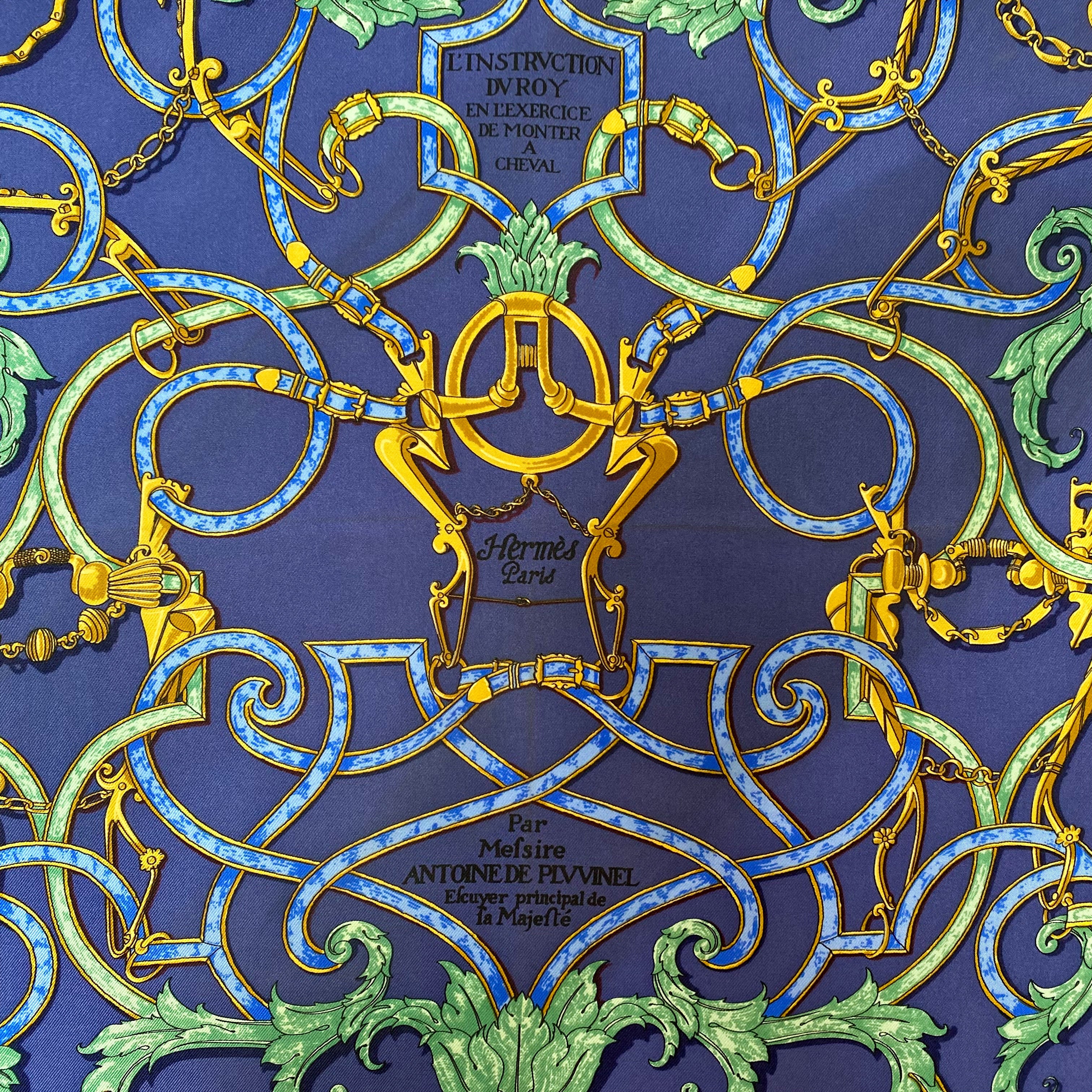 Boxed Hermès L’instruction Du Roy En L’exercice De Monter A Cheval Nano Silk Scarf