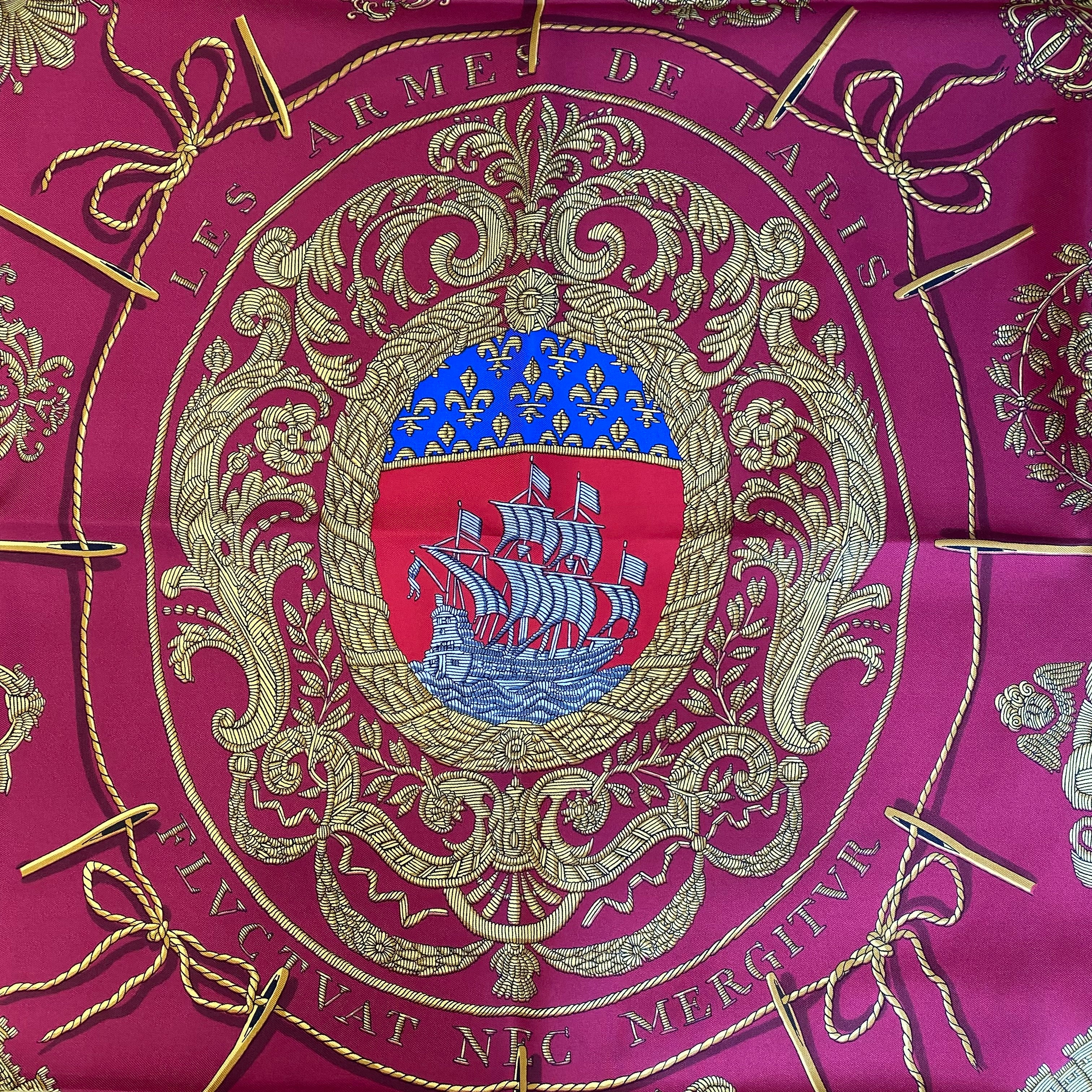 Hermès Les Armes de Paris Silk Scarf
