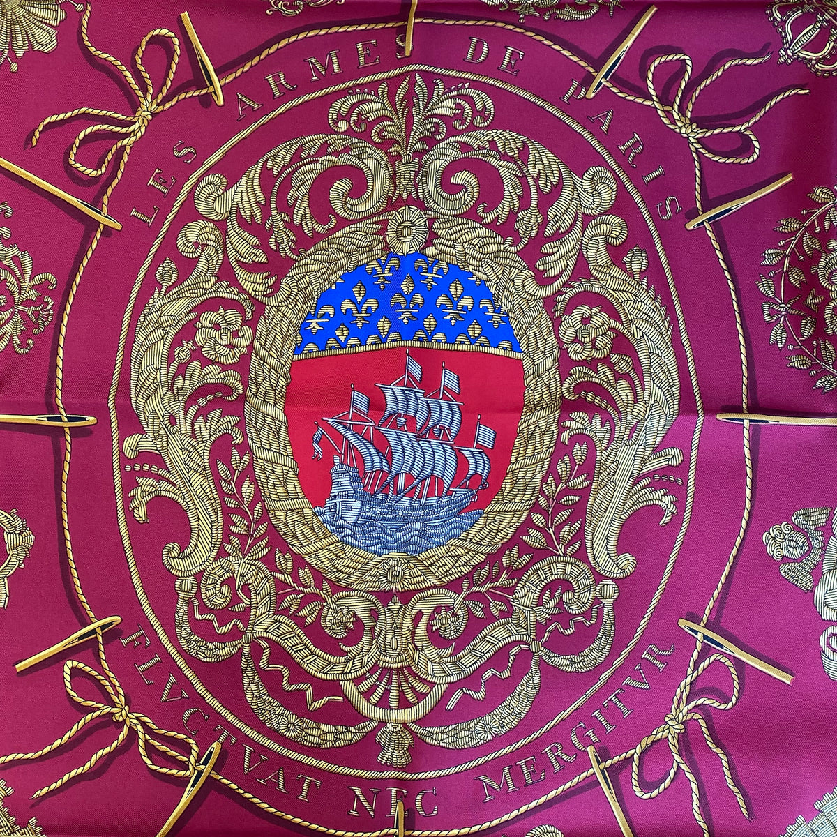 Hermès Les Armes de Paris Silk Scarf