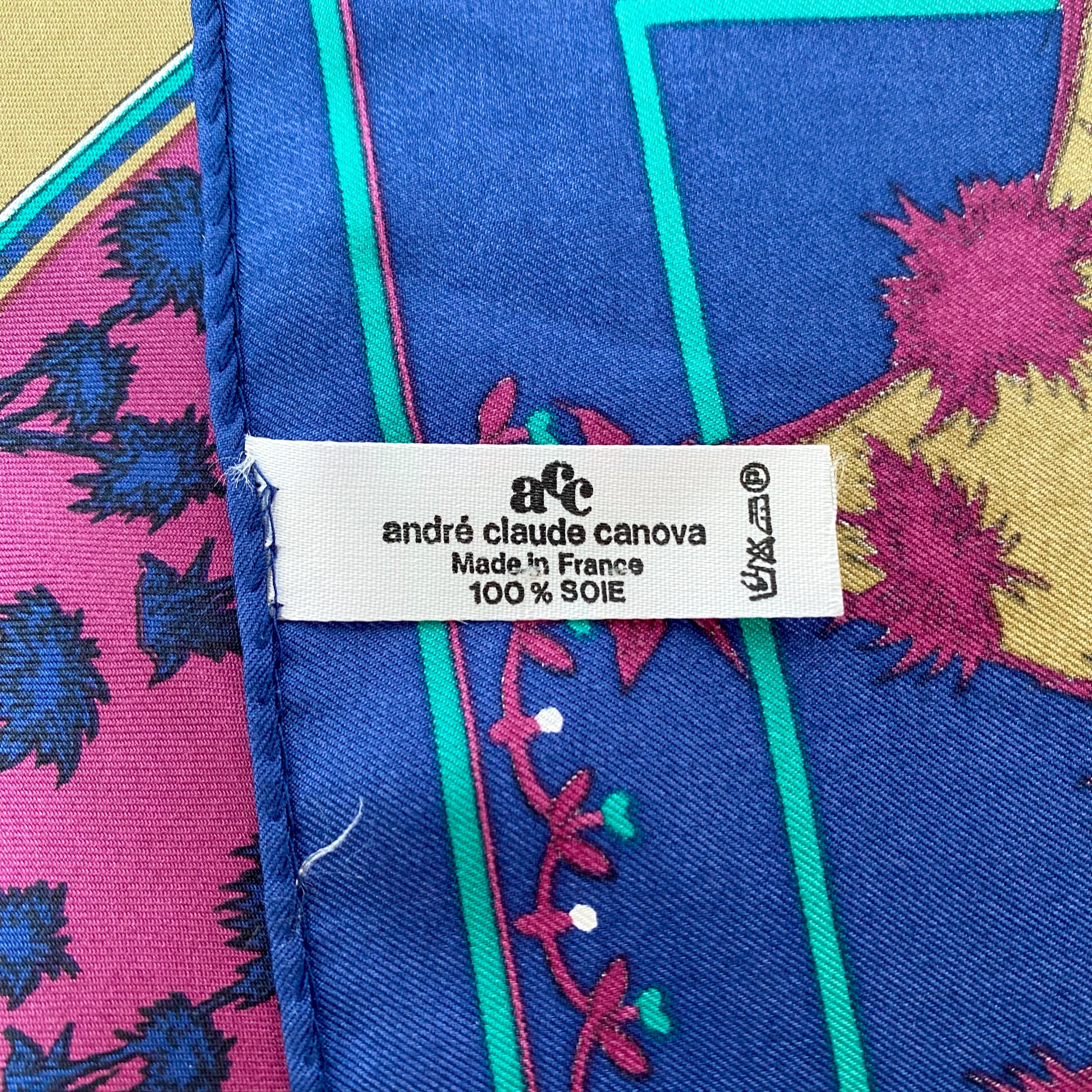 Immaculate André Claude Canova Silk Scarf