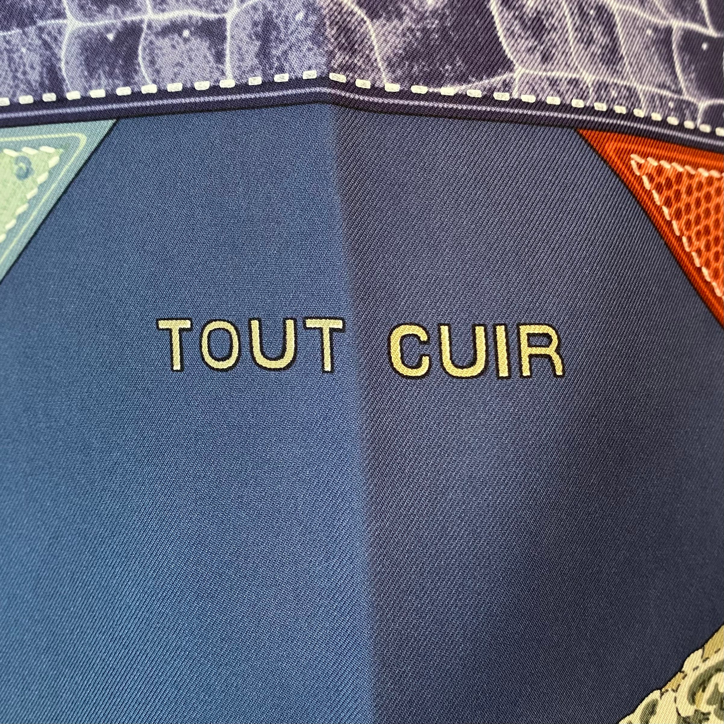 Immaculate Hermès Tout Cuir Silk Scarf