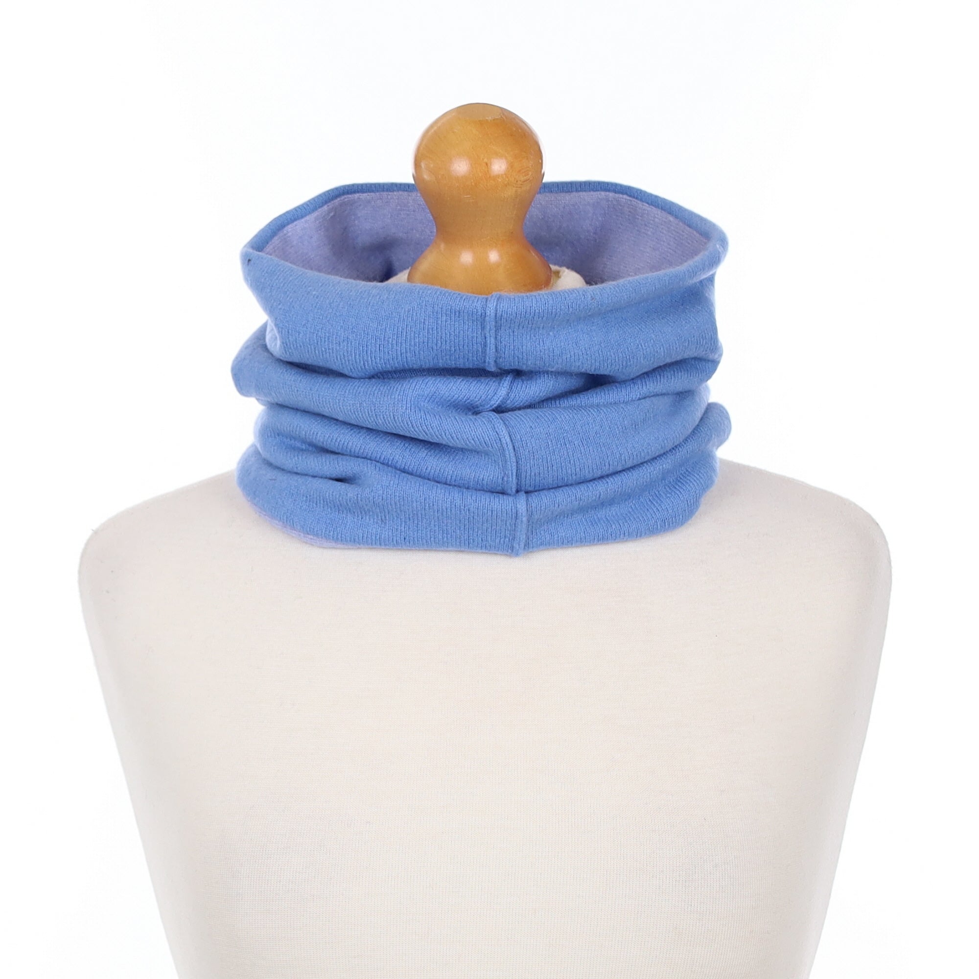 Cornflower and Sky Blue Luxury Double Layered Snood