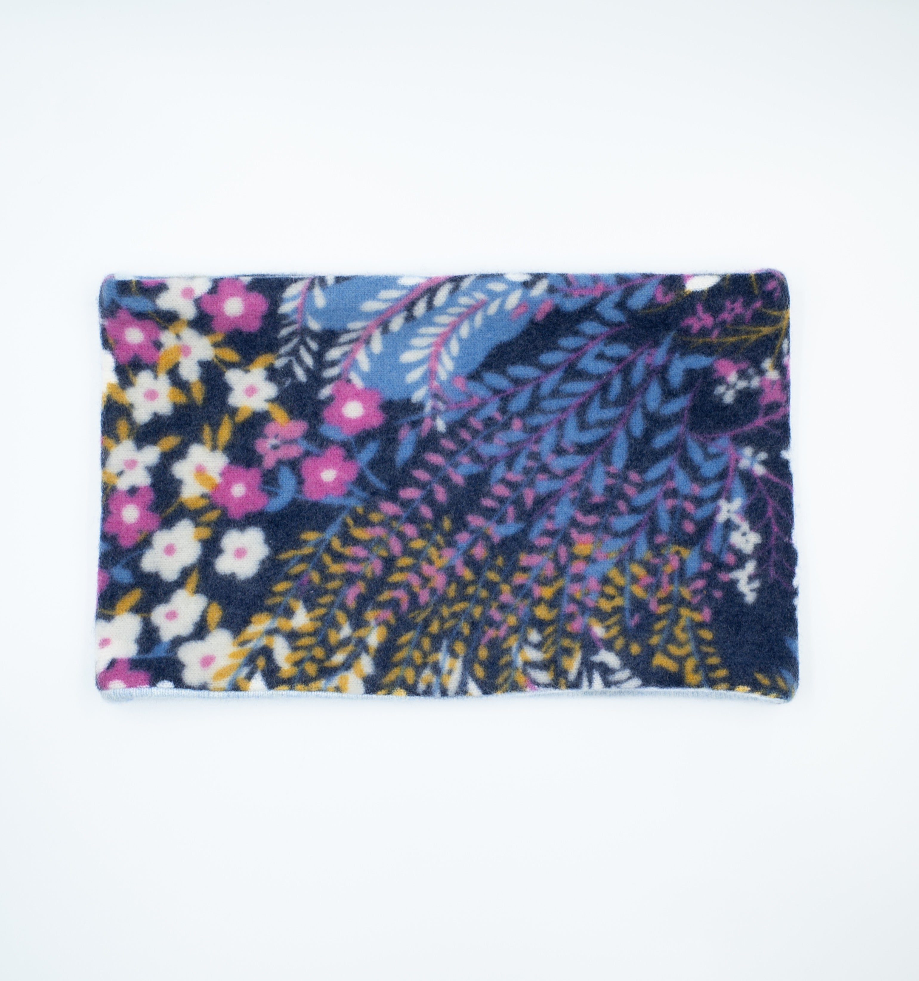 Blue and Pink Floral Neck Warmer