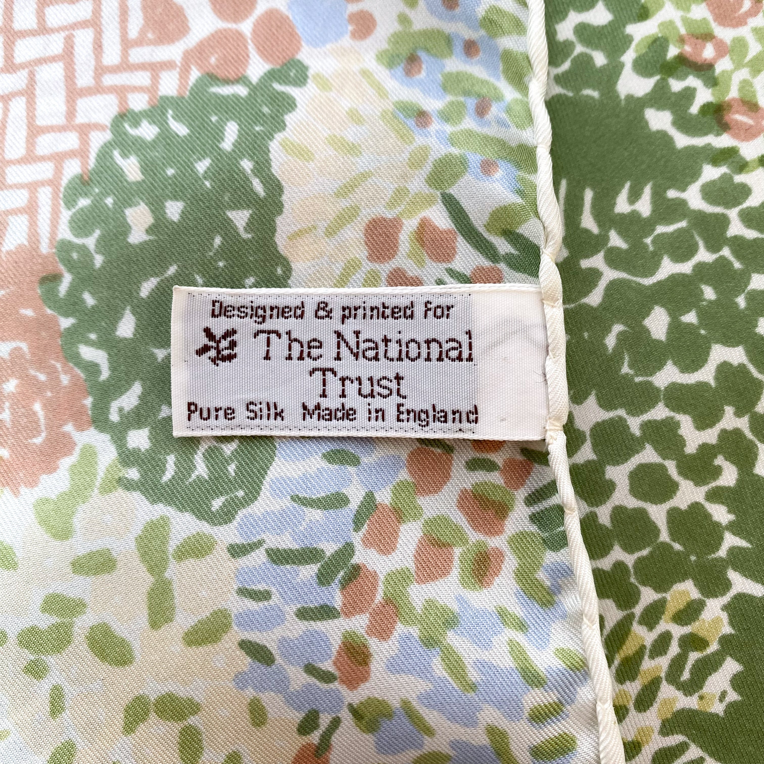 National Trust Floral Vintage Silk Scarf