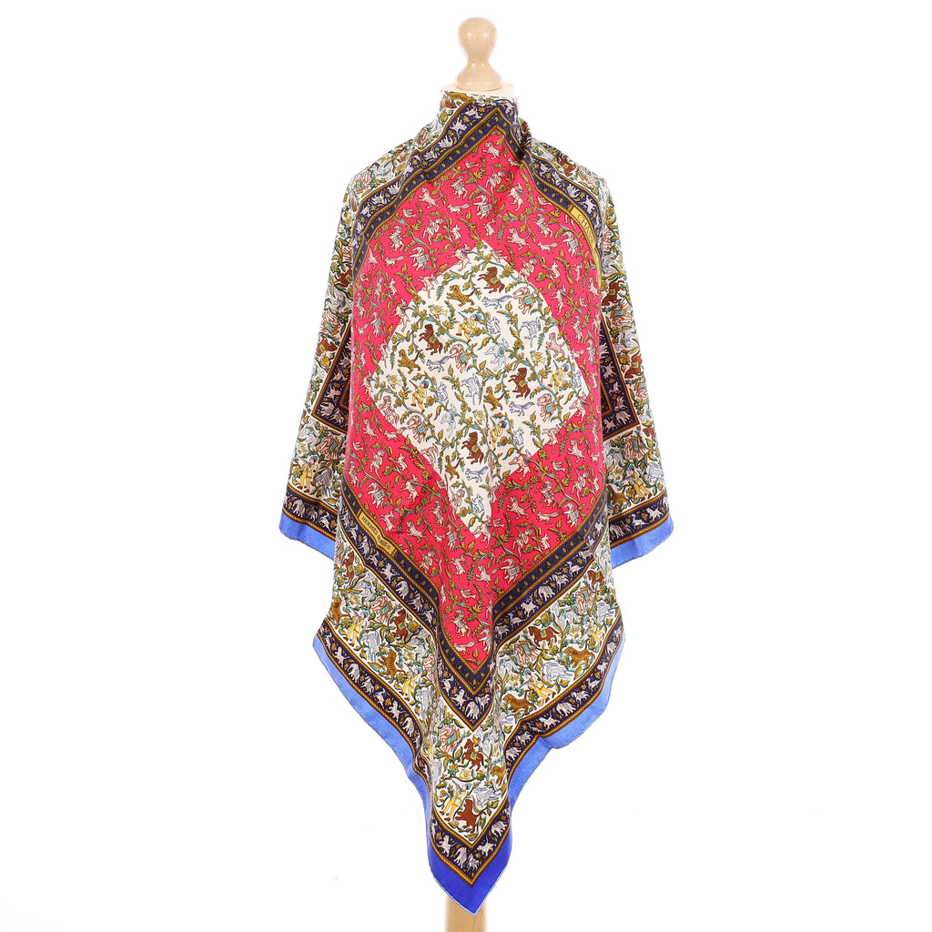 Pristine Hermès Chasse En Inde Silk Scarf