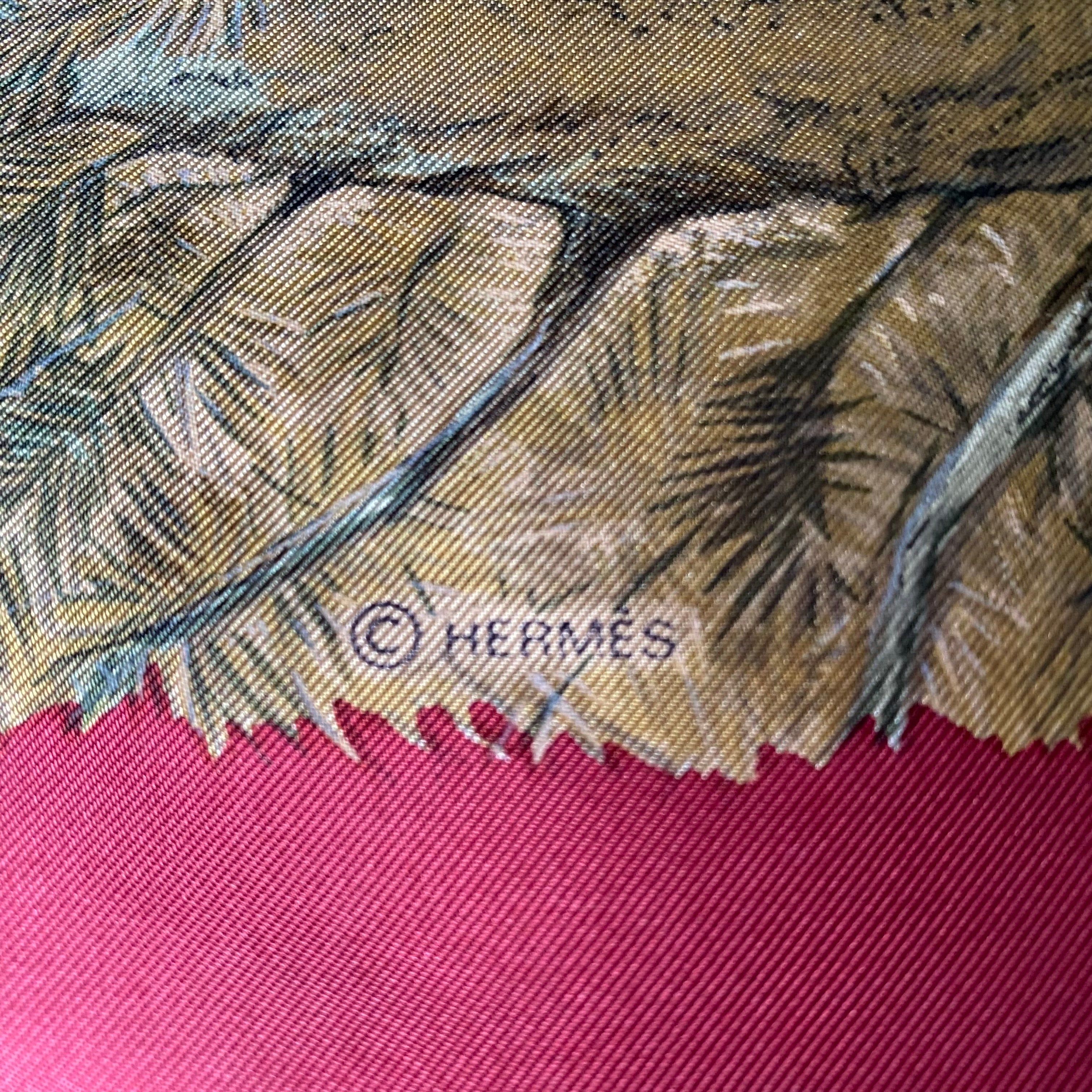 Hermès Halte en Camargue Silk Scarf