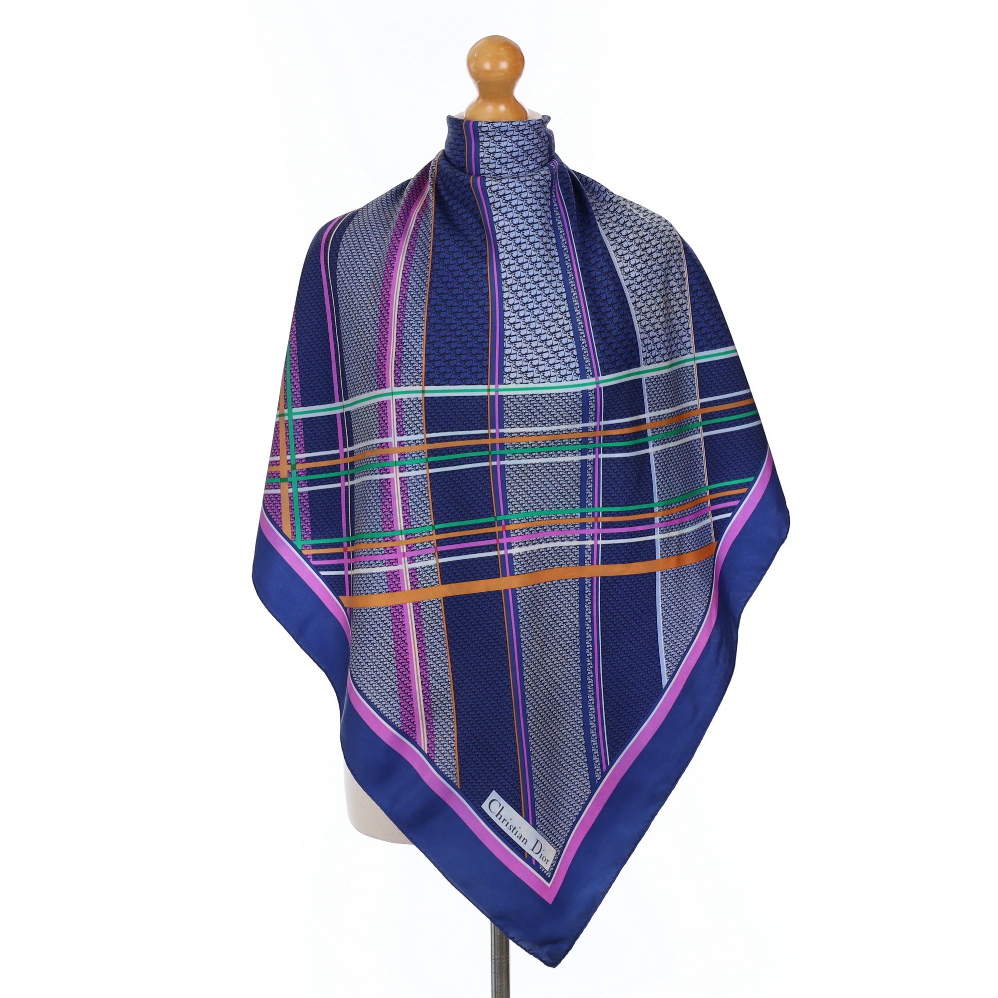 1970s Christian Dior Vintage Silk Scarf