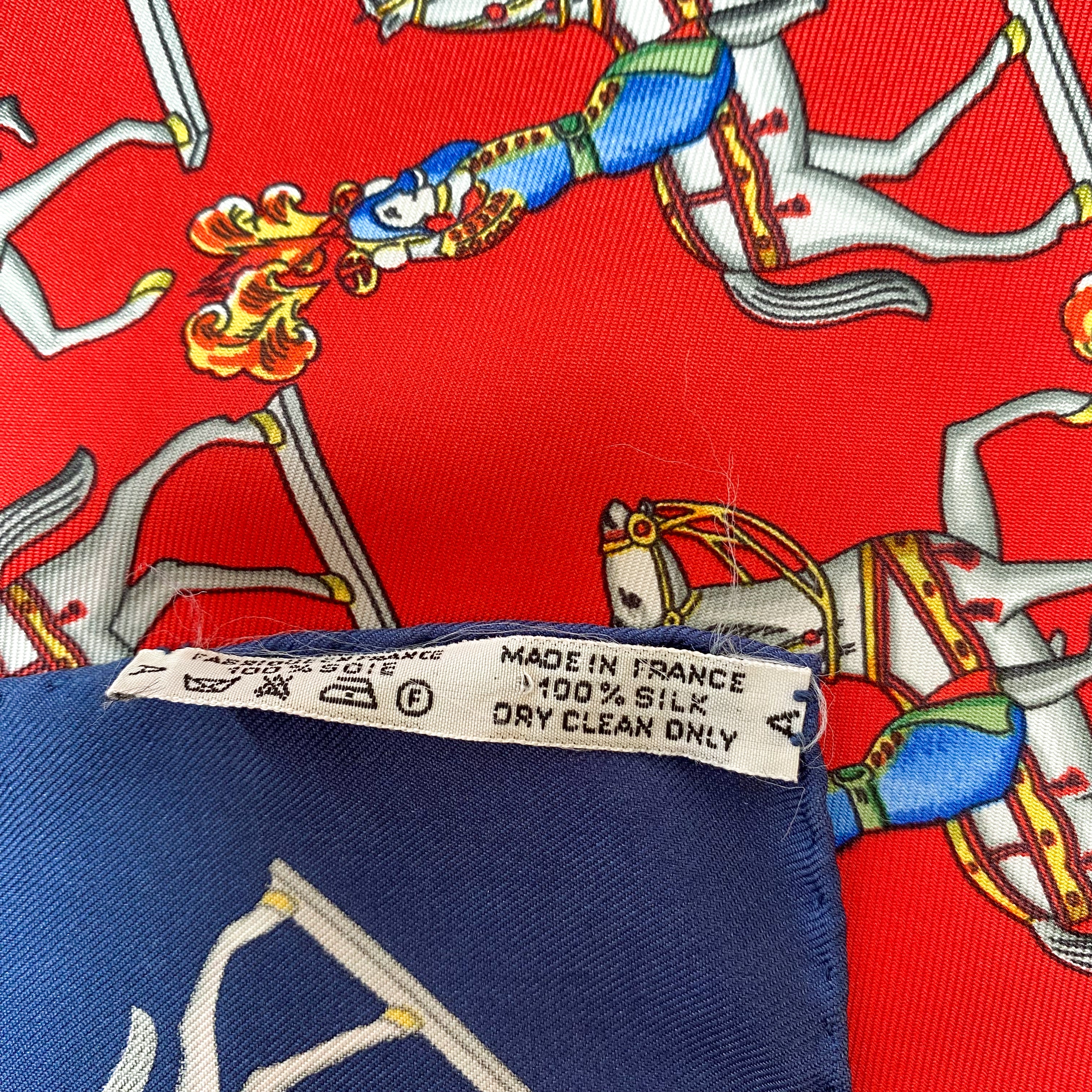 Boxed Hermès Les Artificiers 1987 Silk Scarf