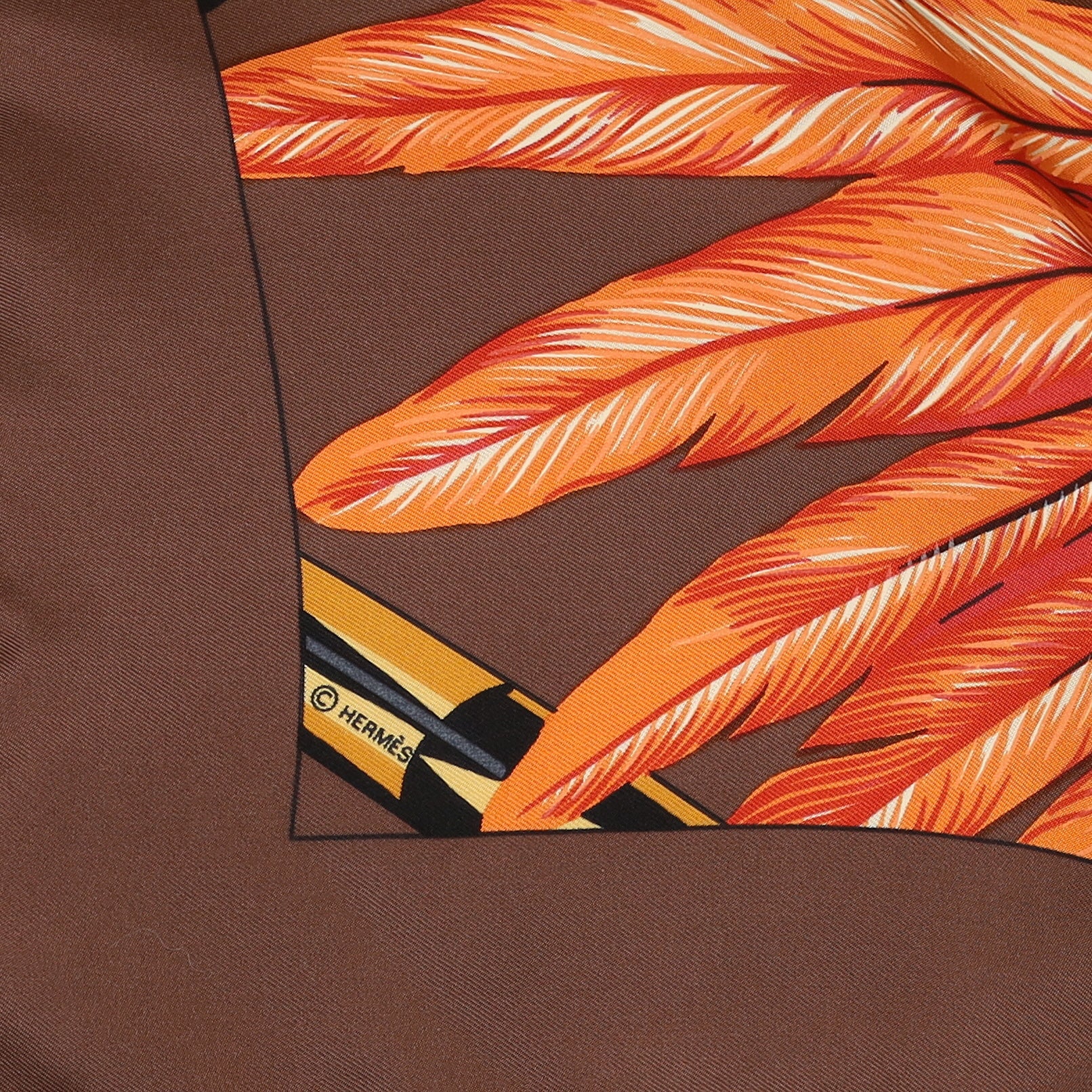 Brand New Boxed Hermès Brazil Silk Scarf