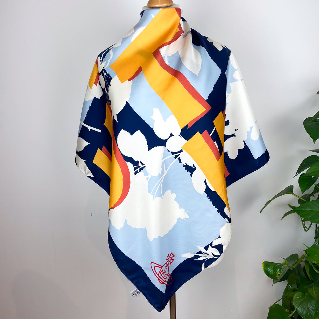 Immaculate Vivienne Westwood Designer Silk Scarf