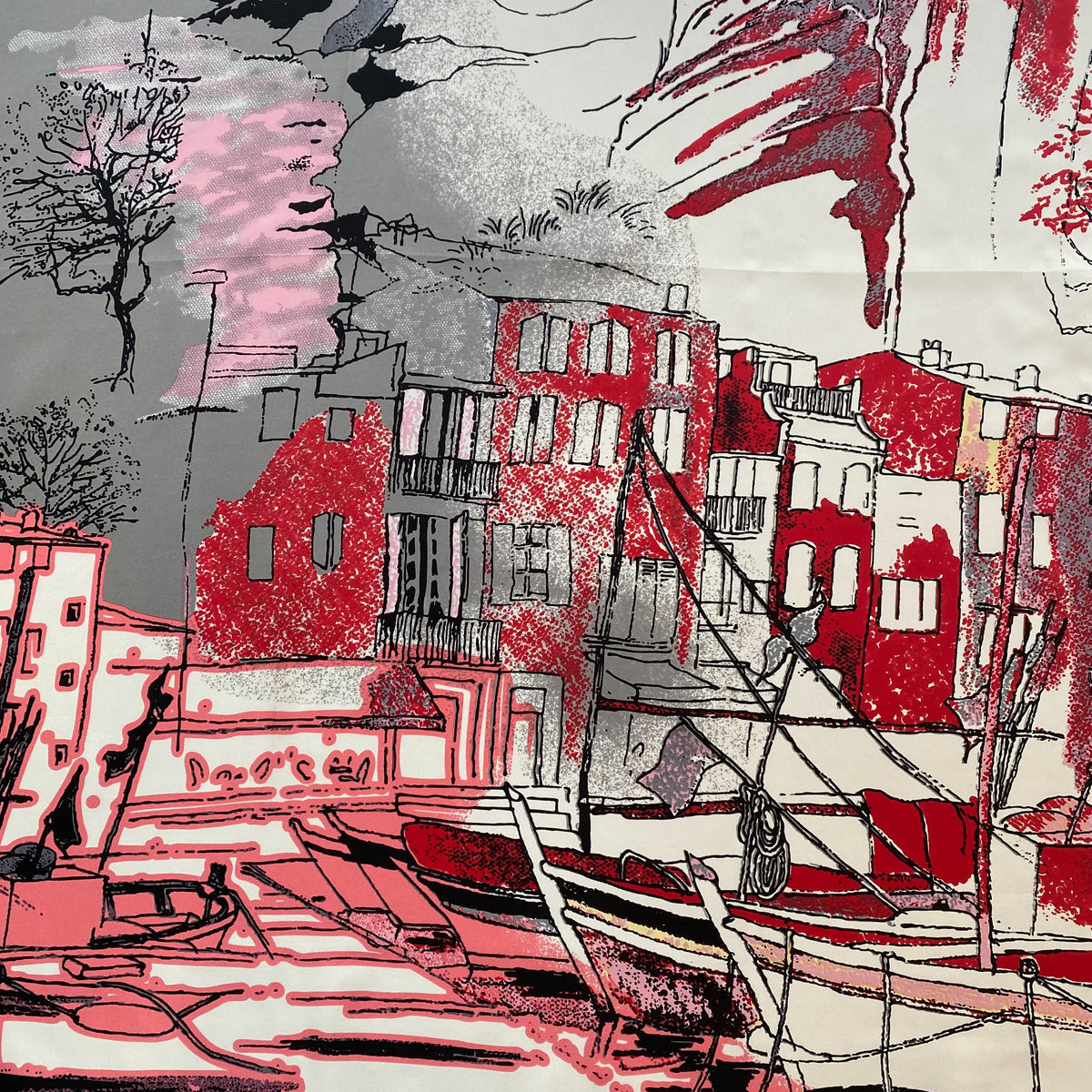 French Painting Design Modern Silk Scarf