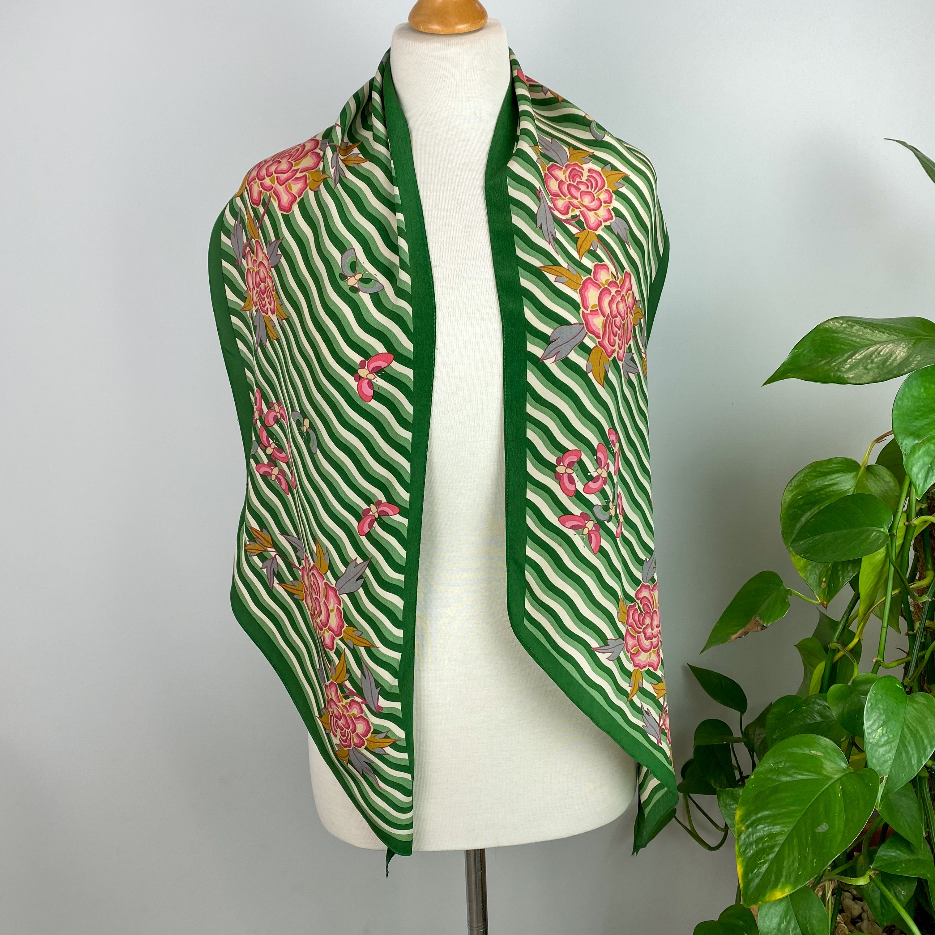 1970s Liberty Pussy Bow Vintage Silk Scarf