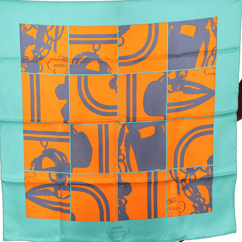 Brand New Boxed Hermès En Désordre Silk Scarf