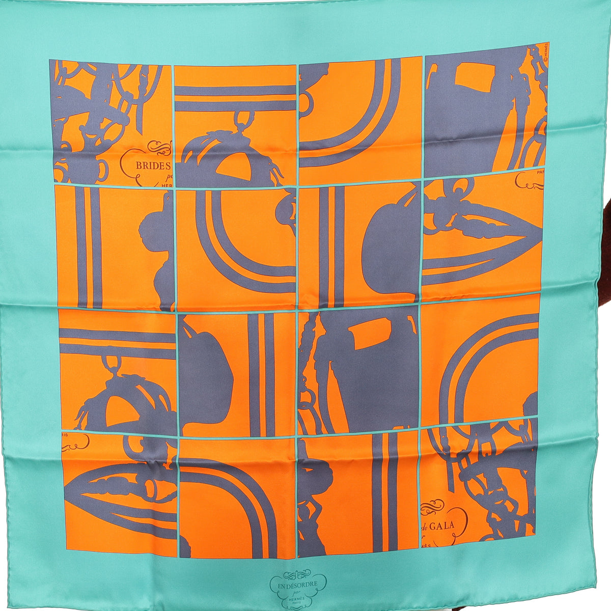 Brand New Boxed Hermès En Désordre Silk Scarf