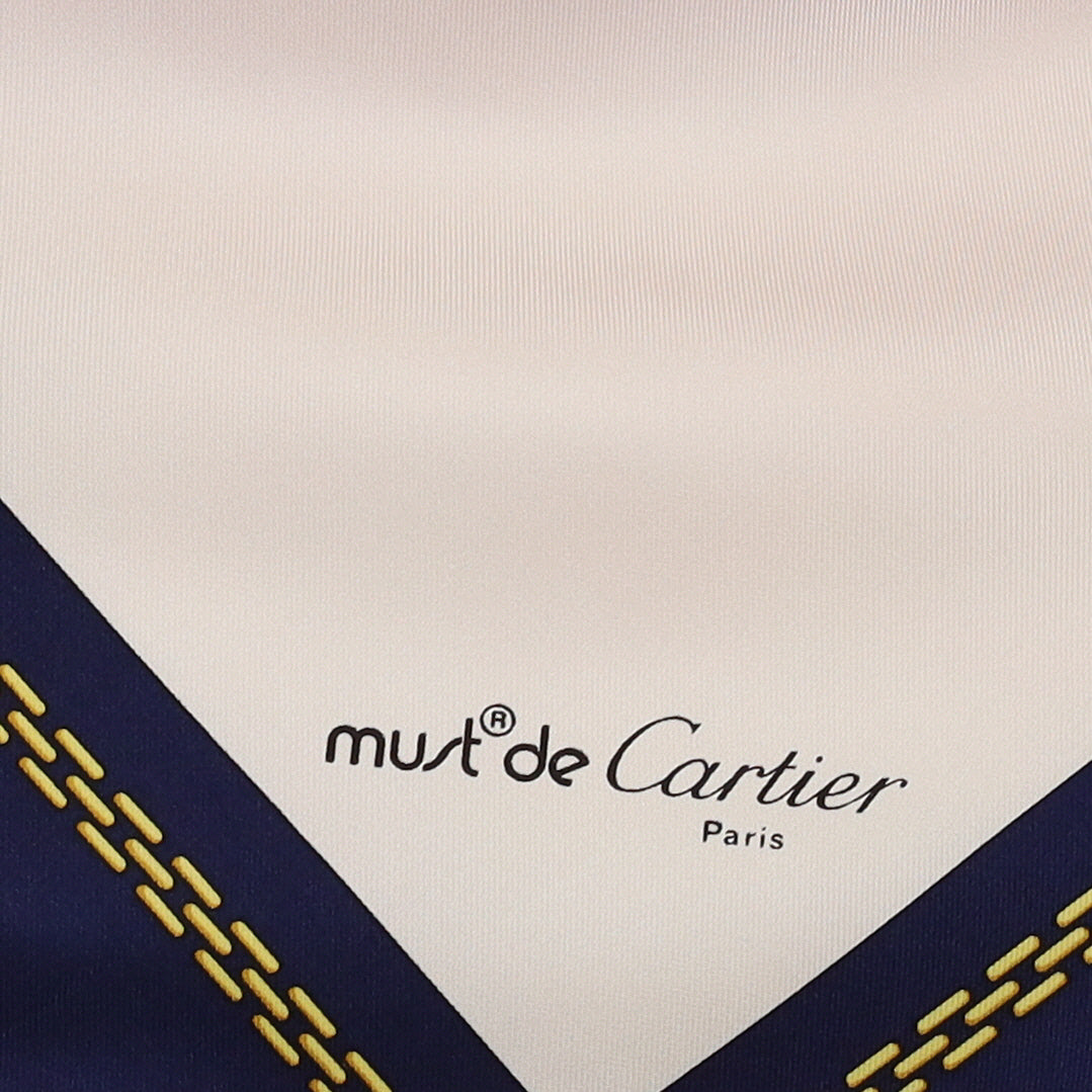 Stunning Cartier Designer Silk Scarf