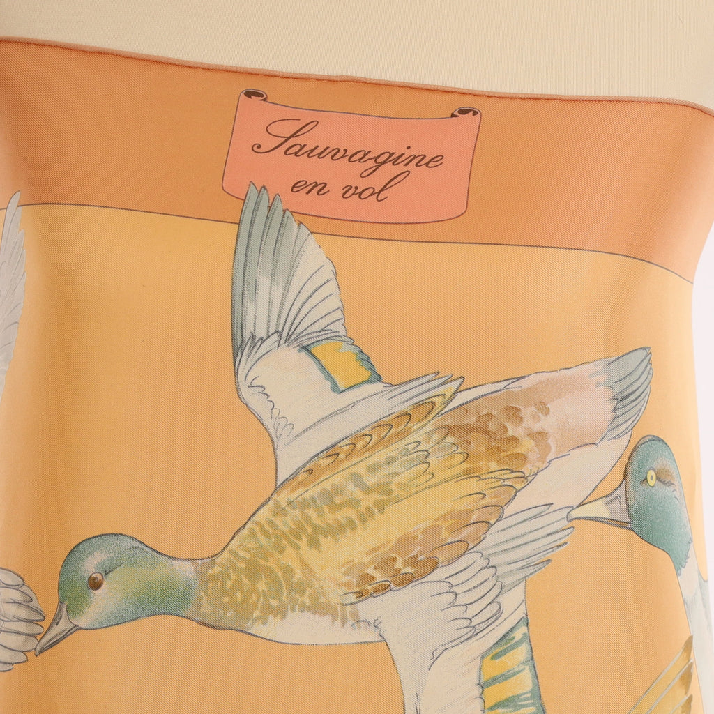 Hermès Sauvagine En Vol Silk Scarf