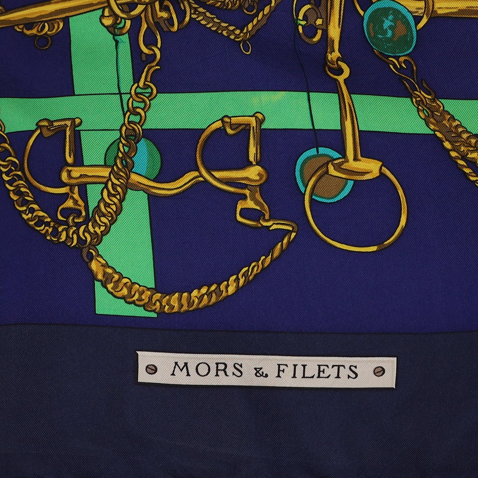 Hermès Mors & Filets Silk Scarf