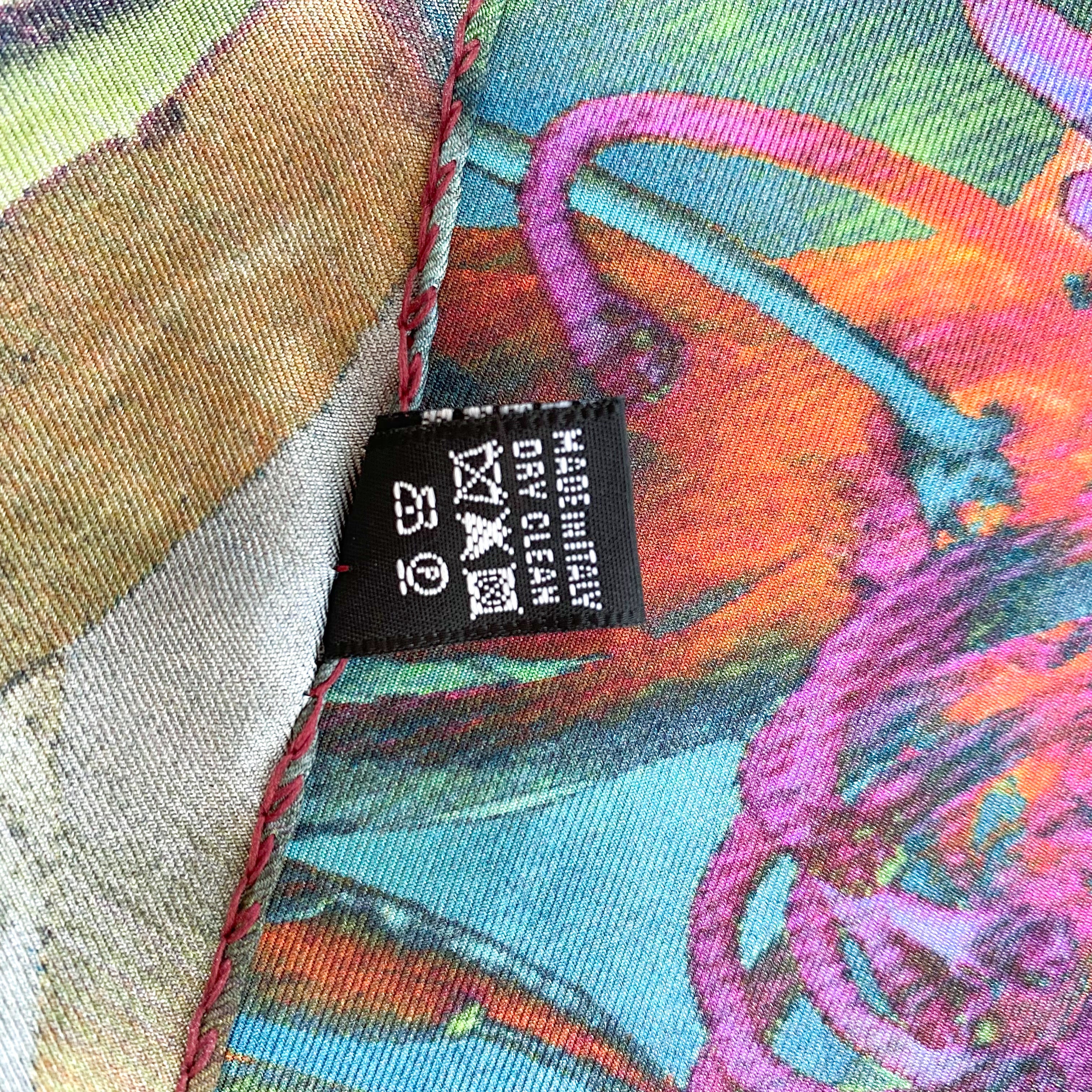 Clelia and Romy Abstract Silk Scarf