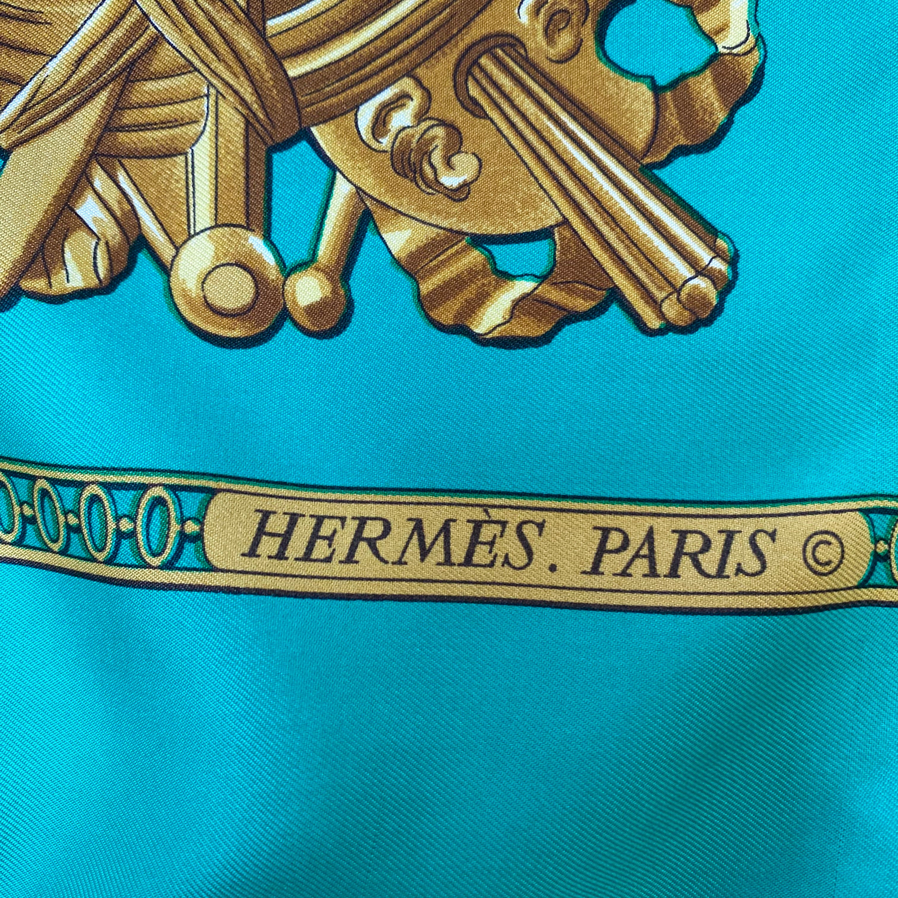 Boxed Hermès Sesane 1971 Silk Scarf