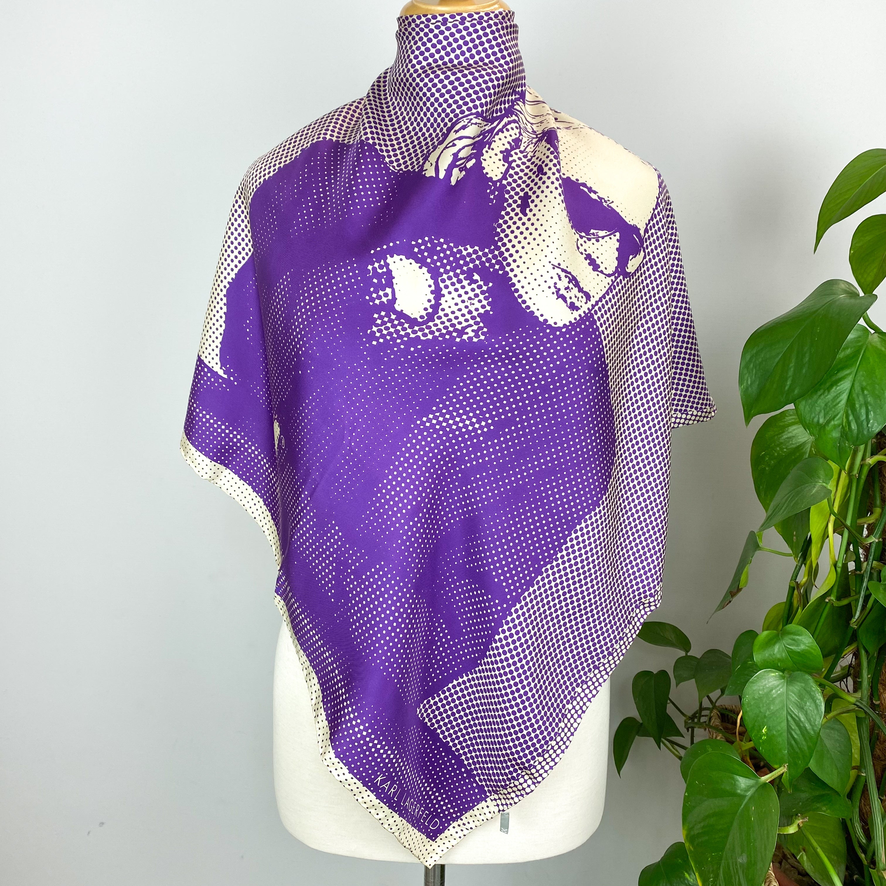 Karl Lagerfeld Designer Silk Scarf