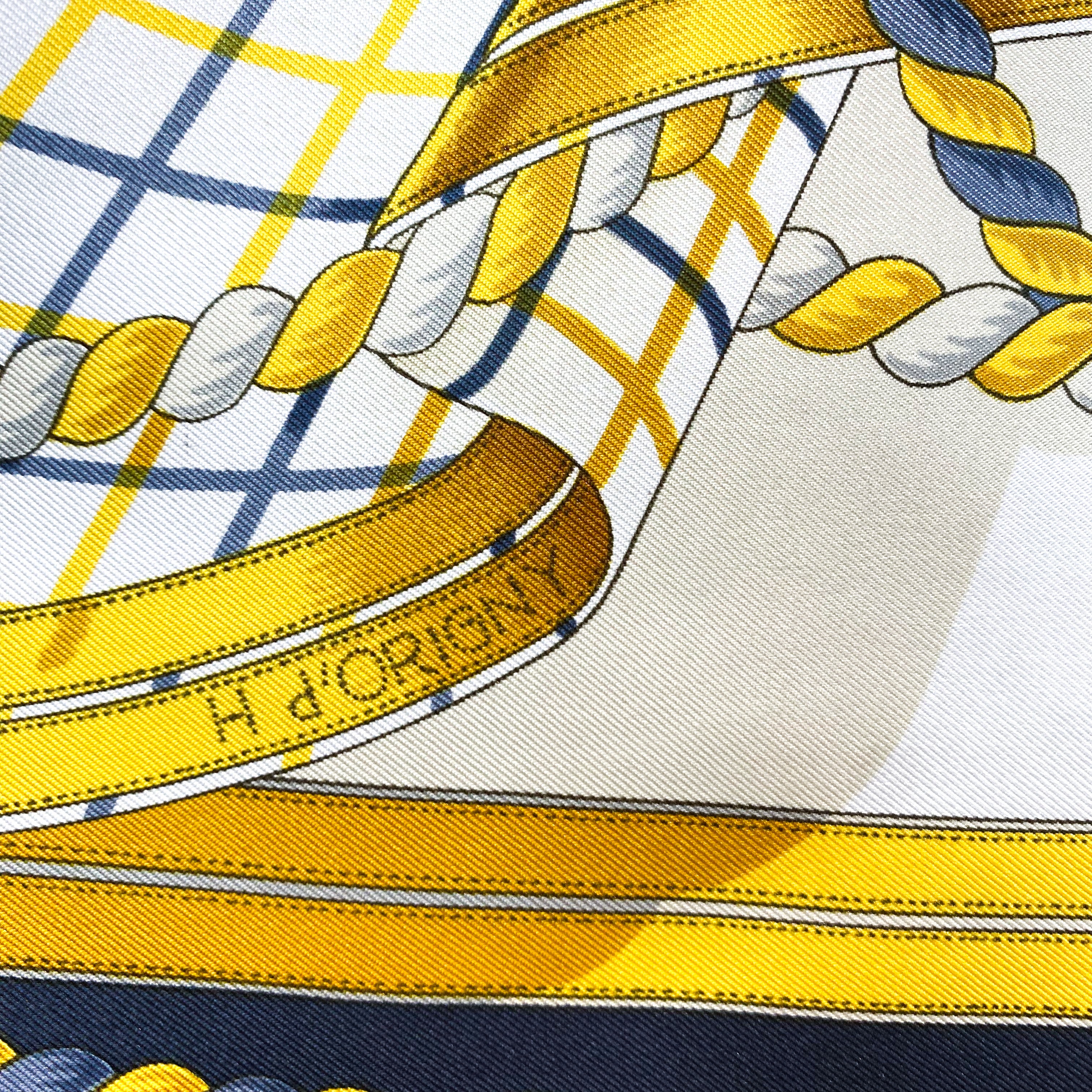 Boxed Hermes Grande Tenue Vintage Silk Scarf