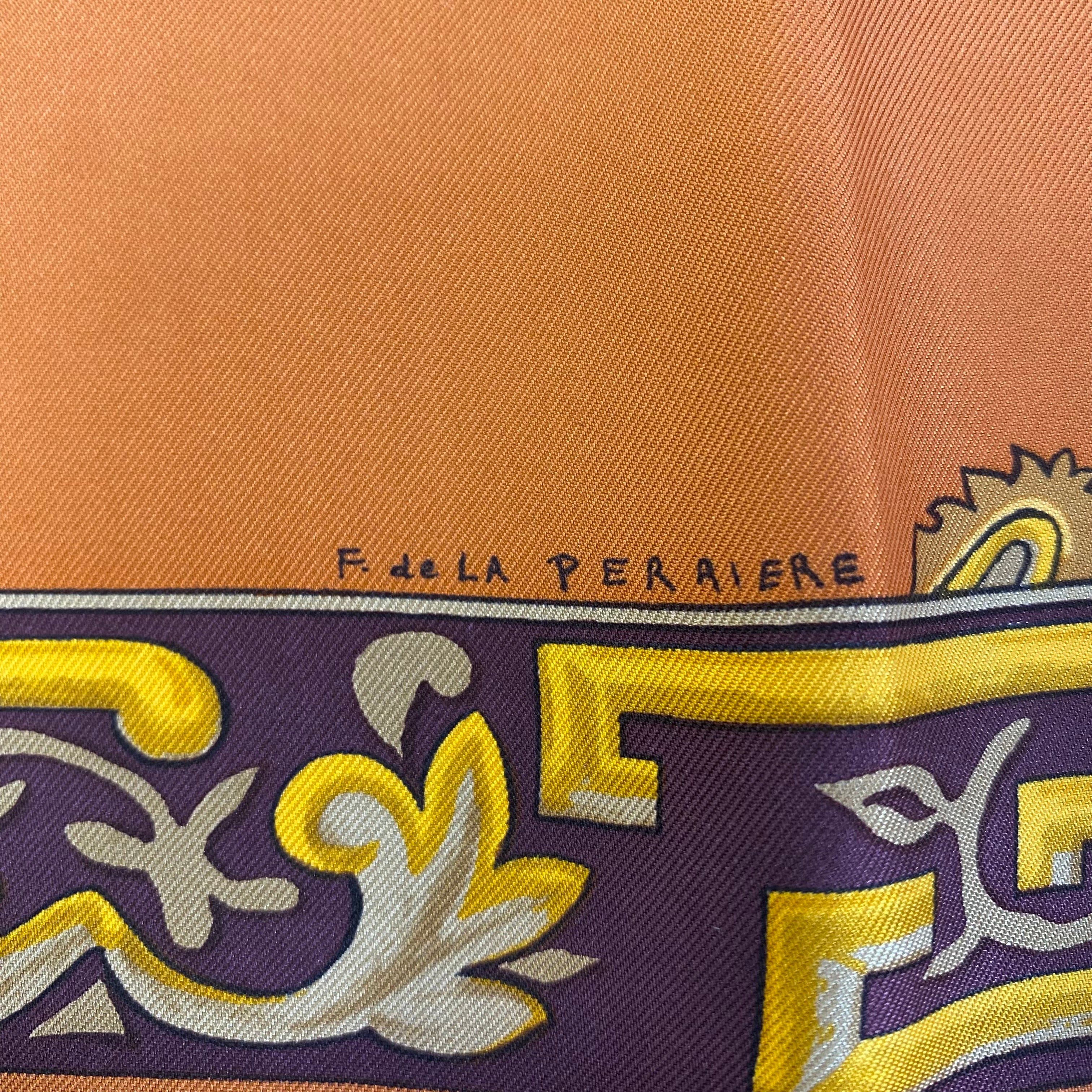 Hermès Jonques Et Sampans Silk Scarf
