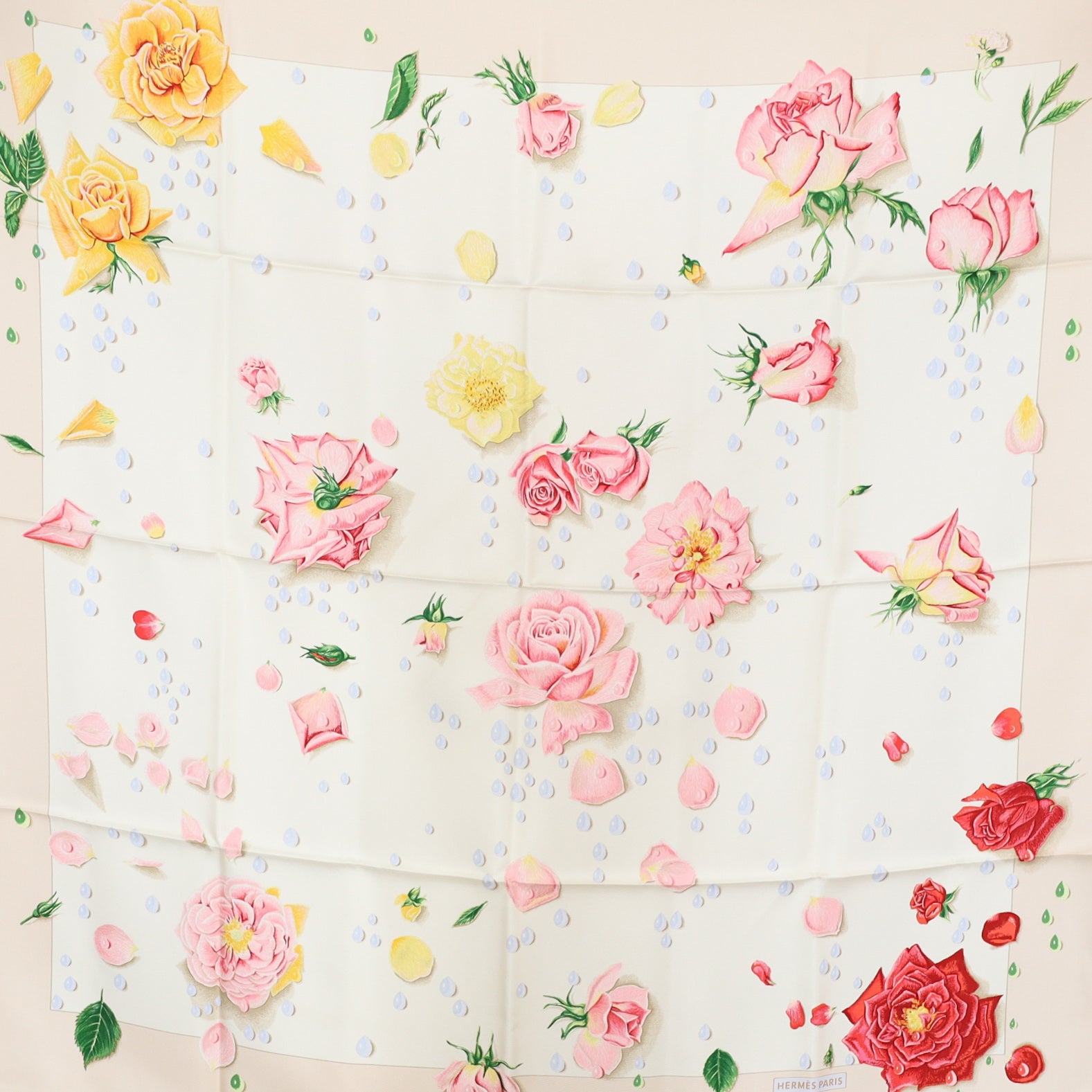 Hermès La Rosée Silk Scarf