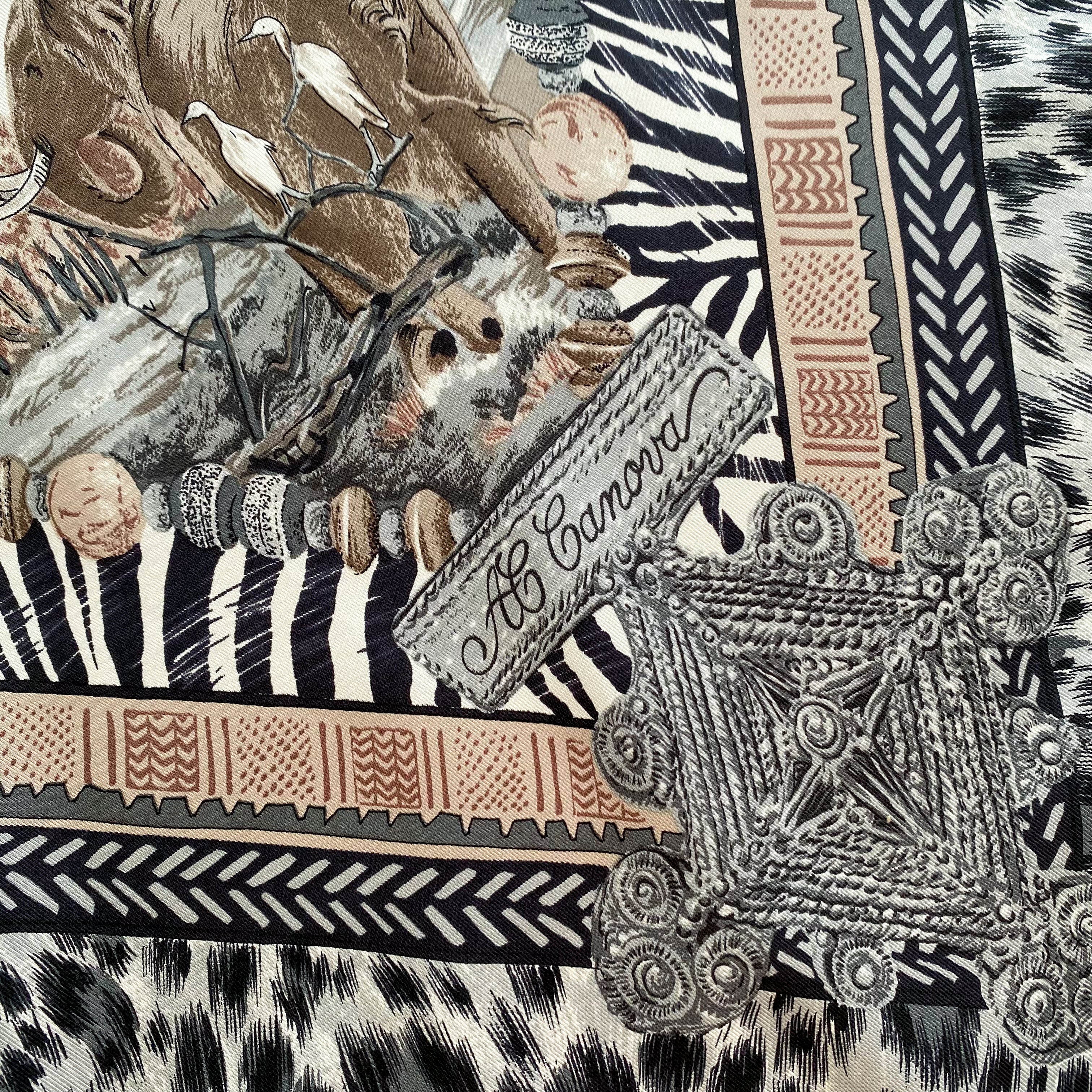 Immaculate Andre Claude Canova Silk Scarf
