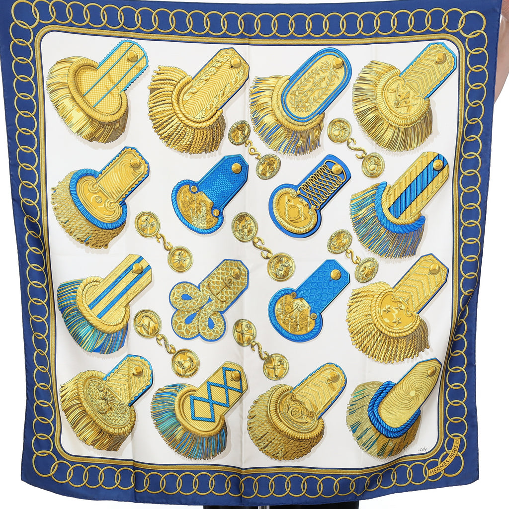 Hermès Epaulettes Silk Scarf Quite Rare