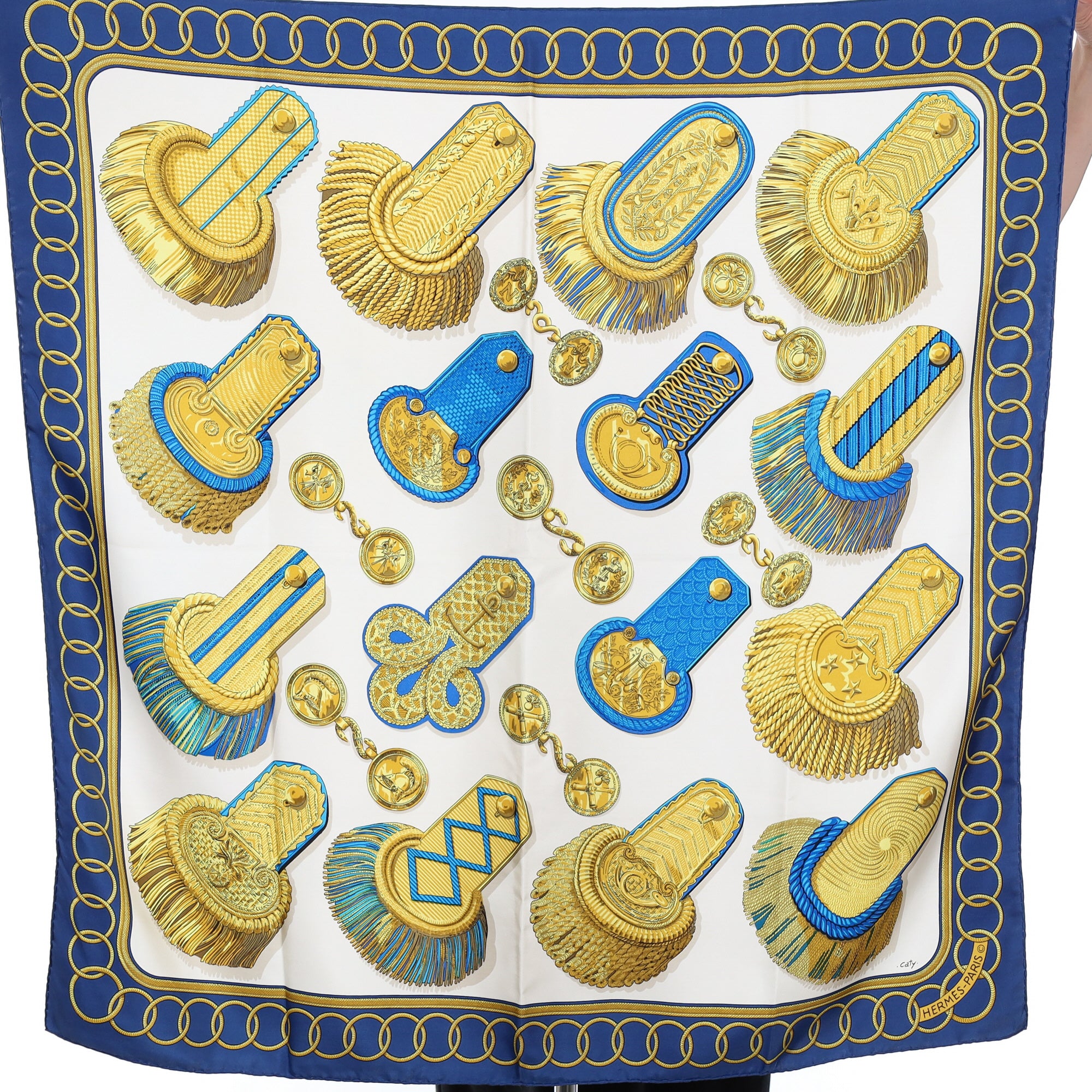 Hermès Epaulettes Silk Scarf Quite Rare