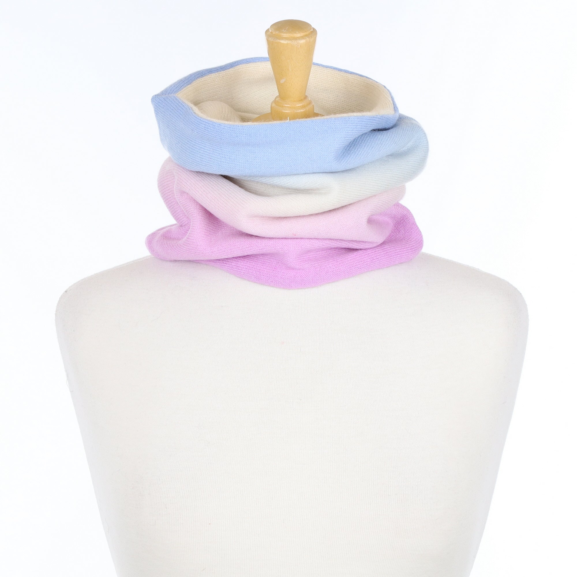 Purple and Blue Ombré Luxury Double Layered Snood