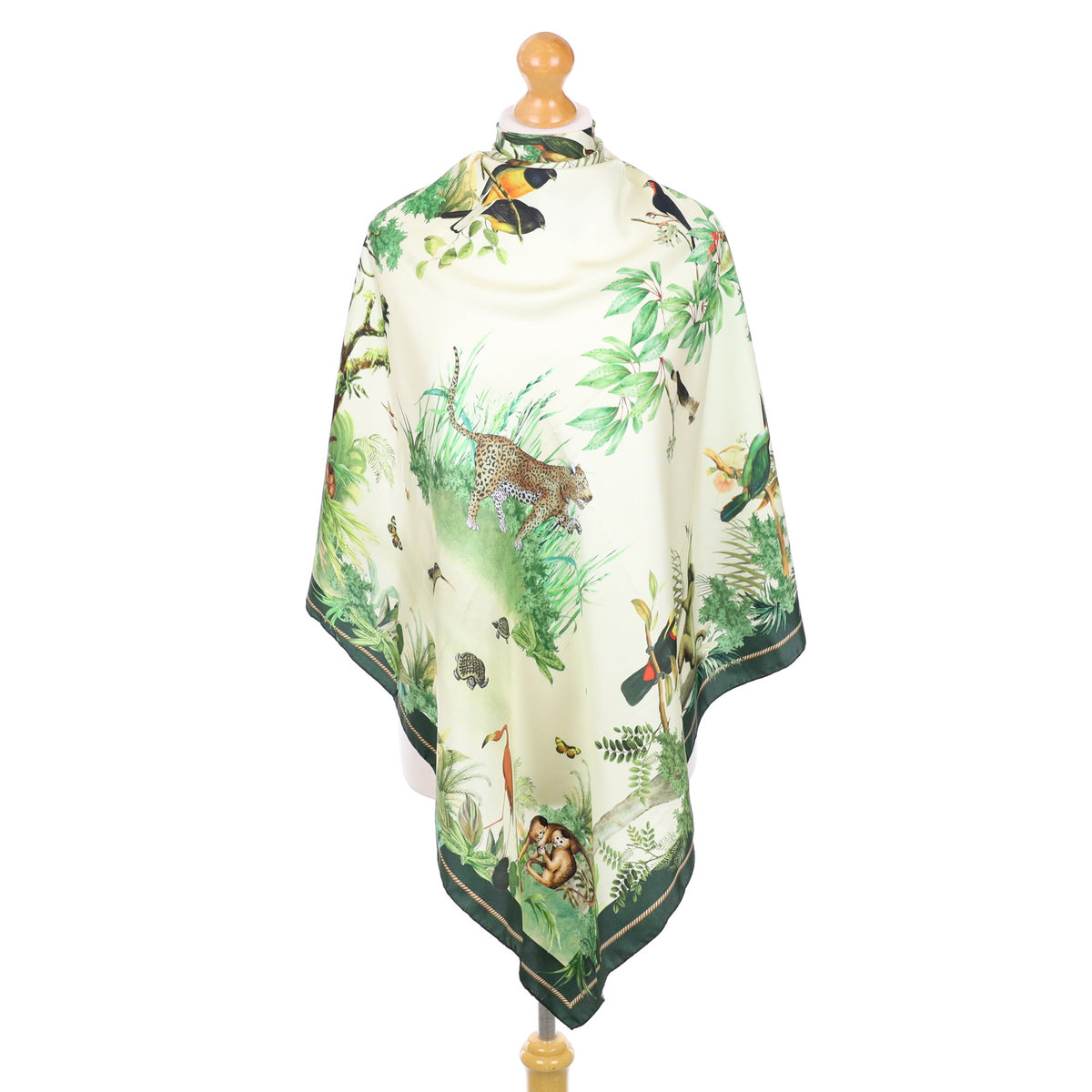 Immaculate Wildlife Design Silk Scarf