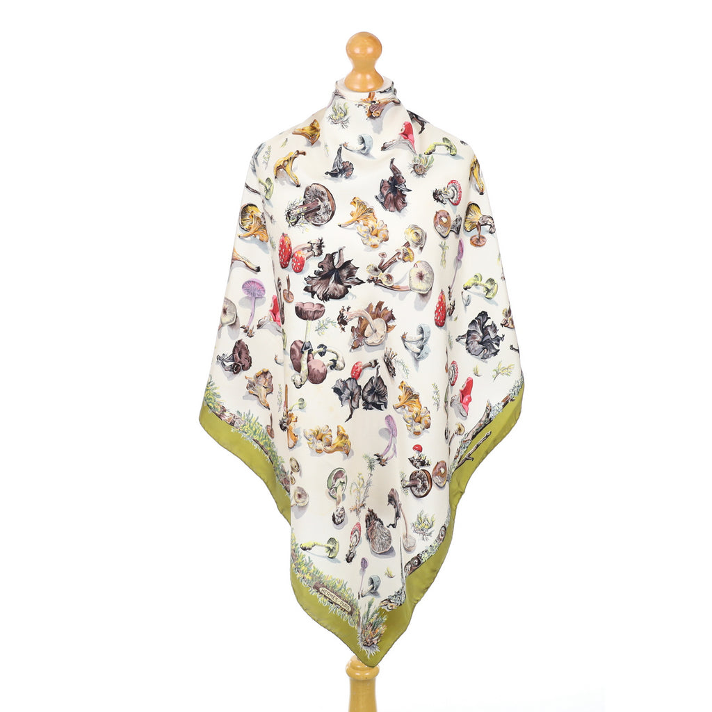 Hermès Mushroom Silk Scarf Rare