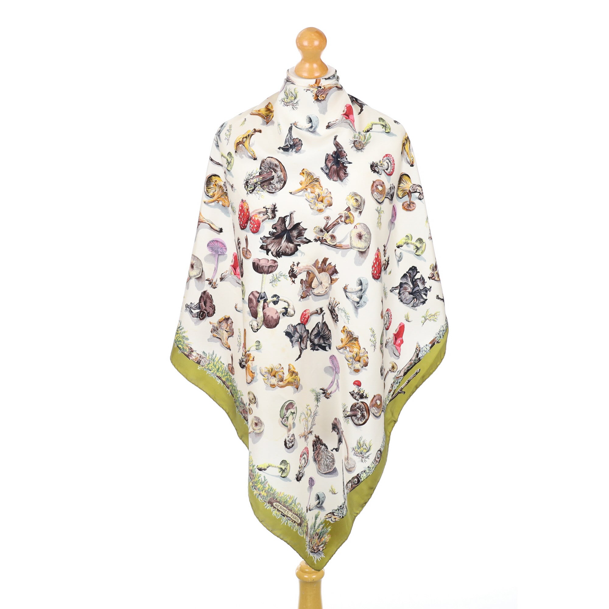 Hermès Mushroom Silk Scarf Rare