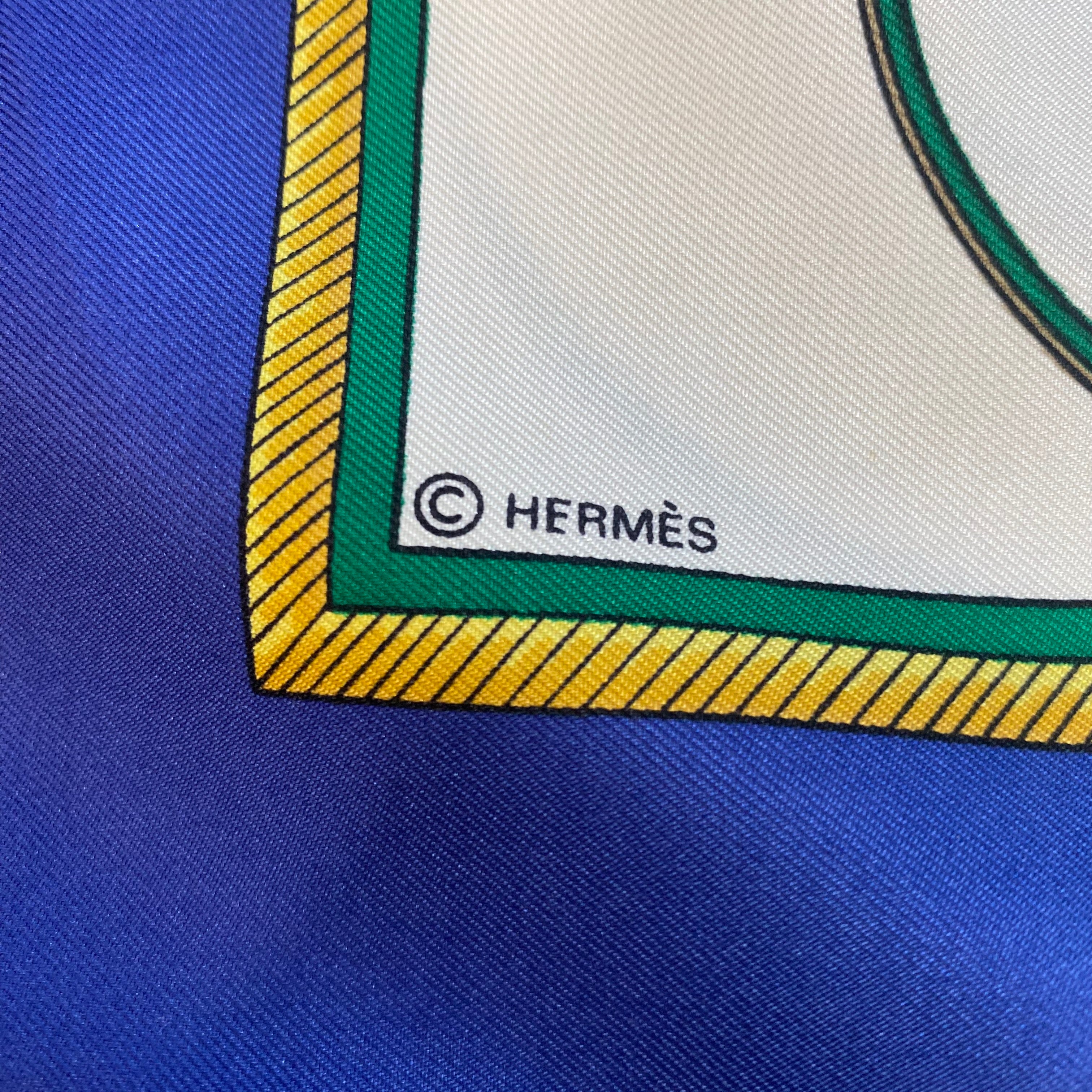 Hermès Les Voitures A Transformation Silk Scarf