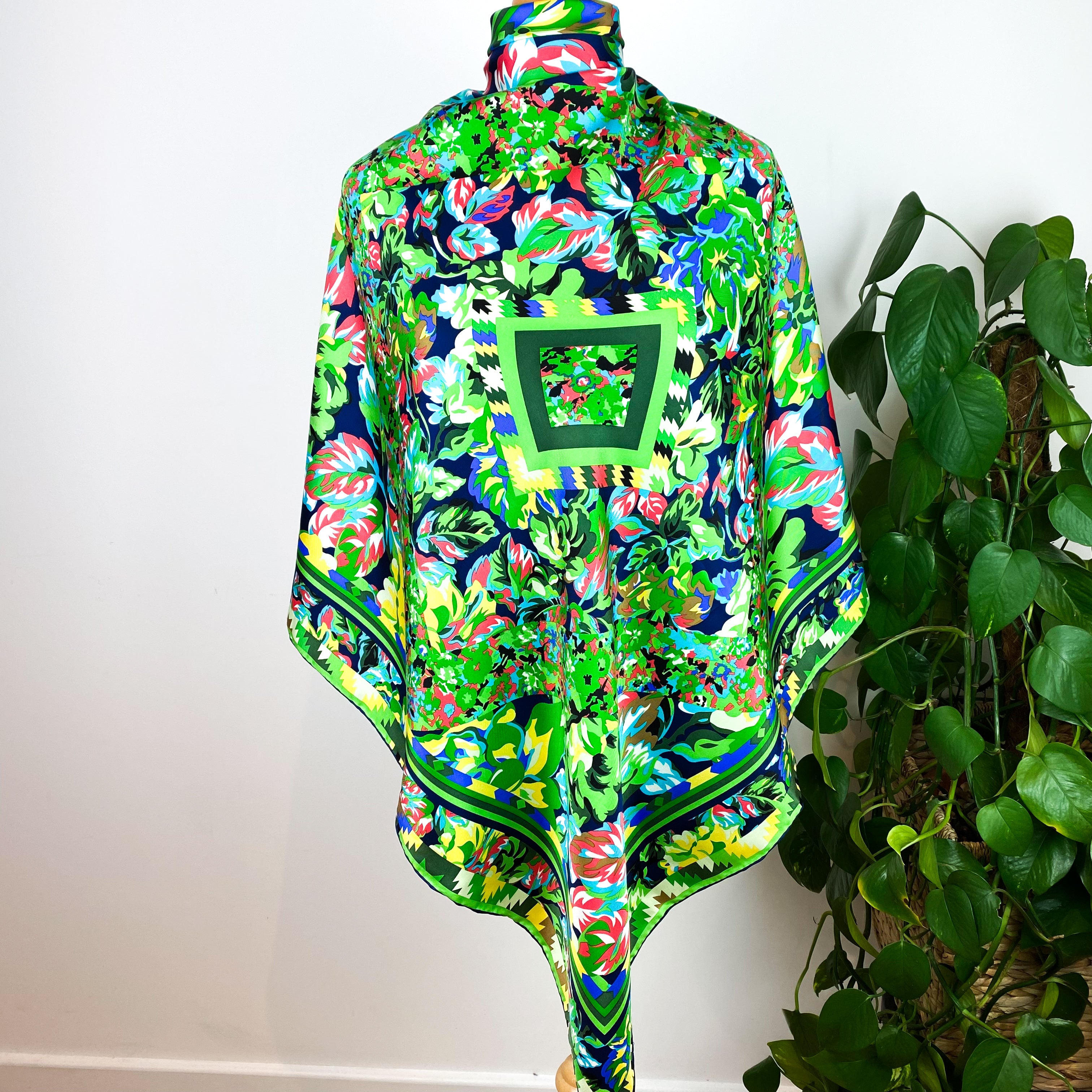 Immaculate Kenzo Designer Silk Scarf