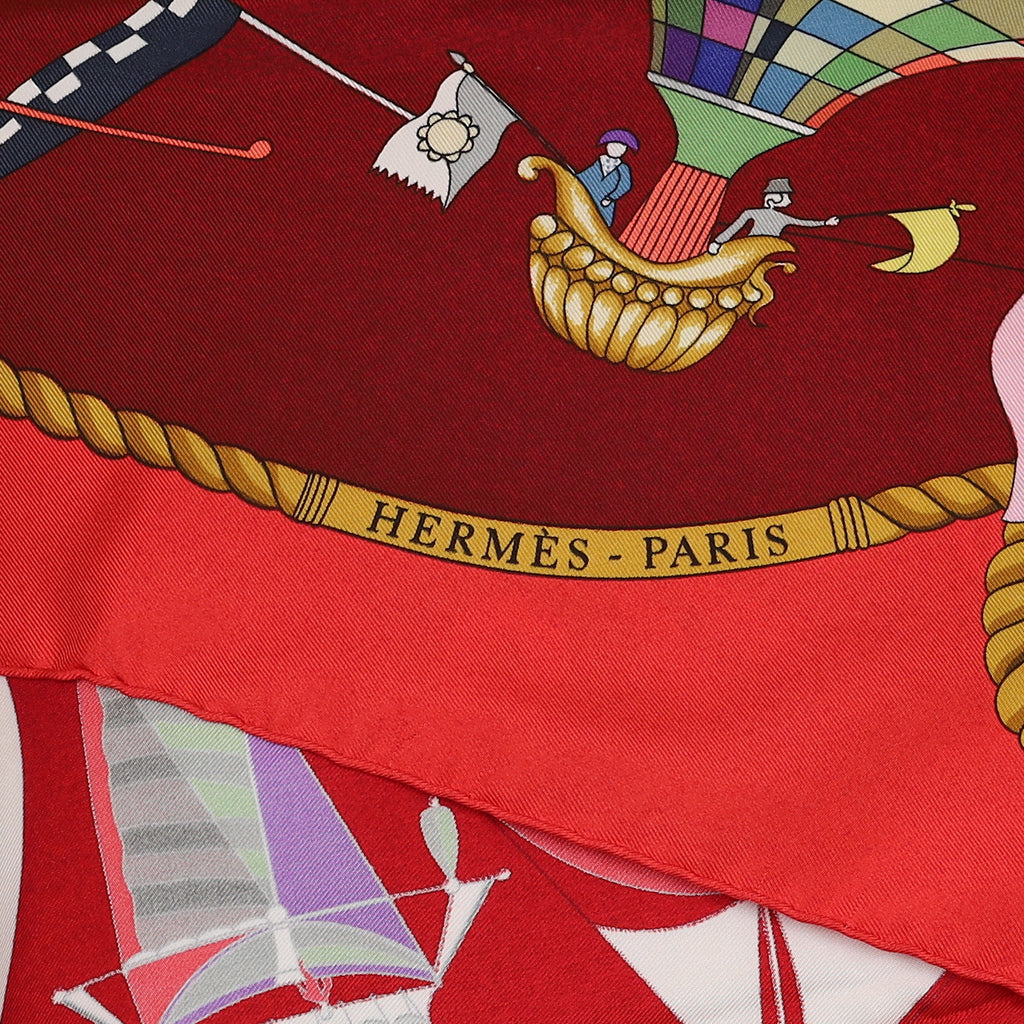 Brand New Boxed Hermès Les Folies du Ciel Silk Scarf Quite Rare