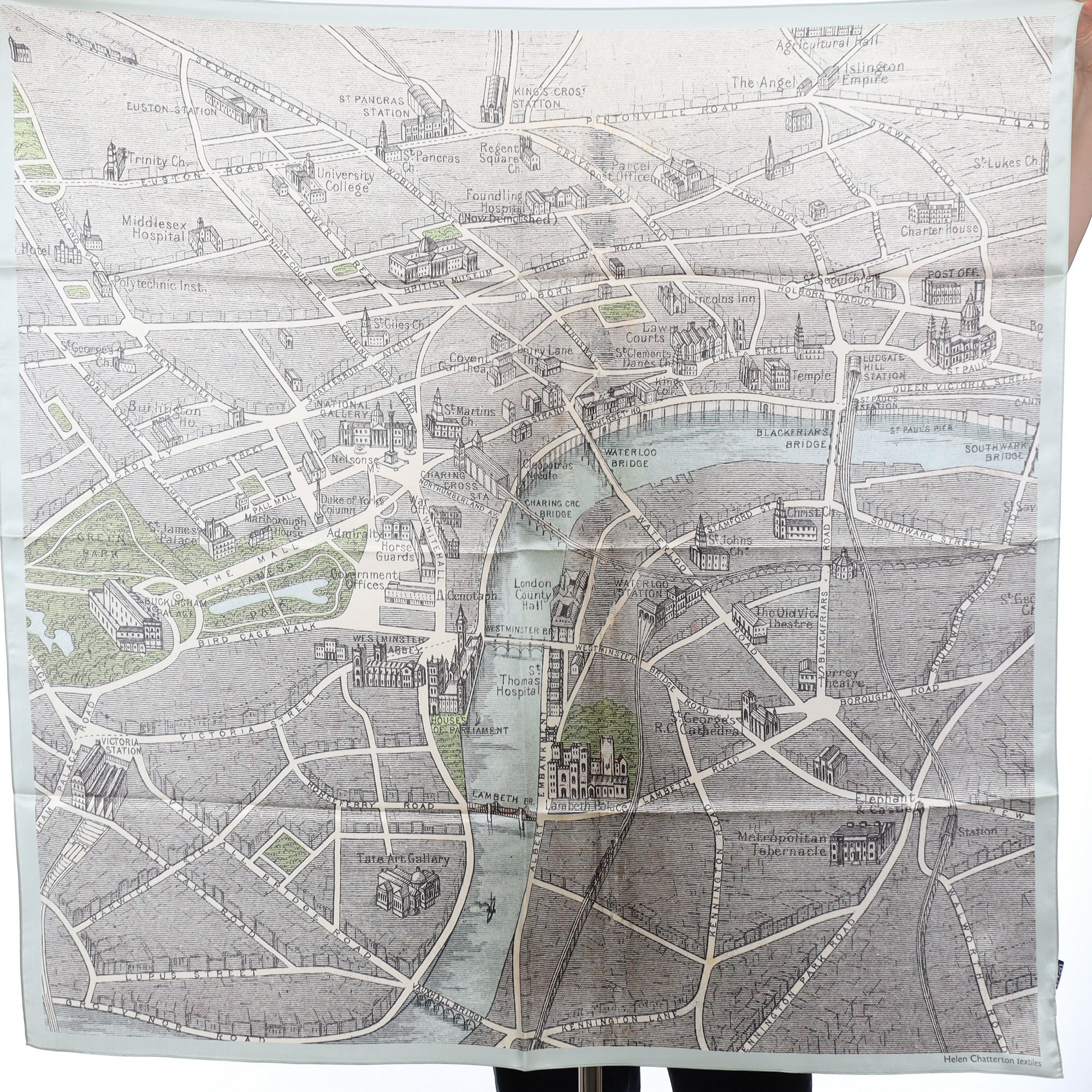 Brand New London Map Silk Scarf
