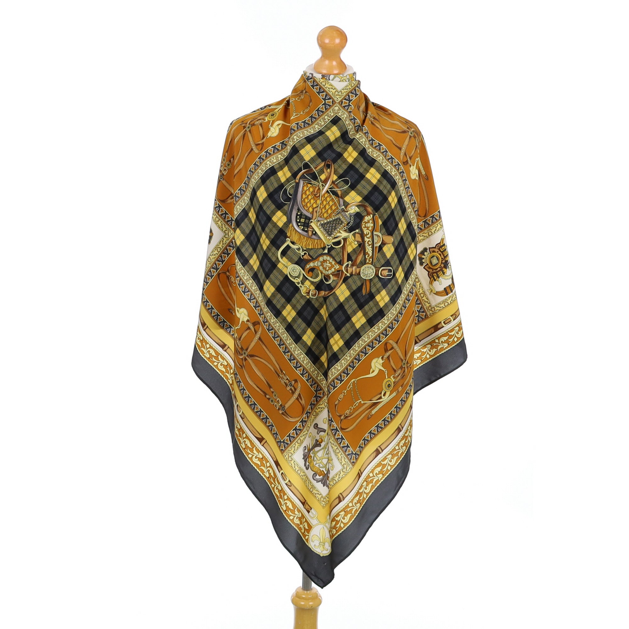 Equestrian Design Silk Scarf