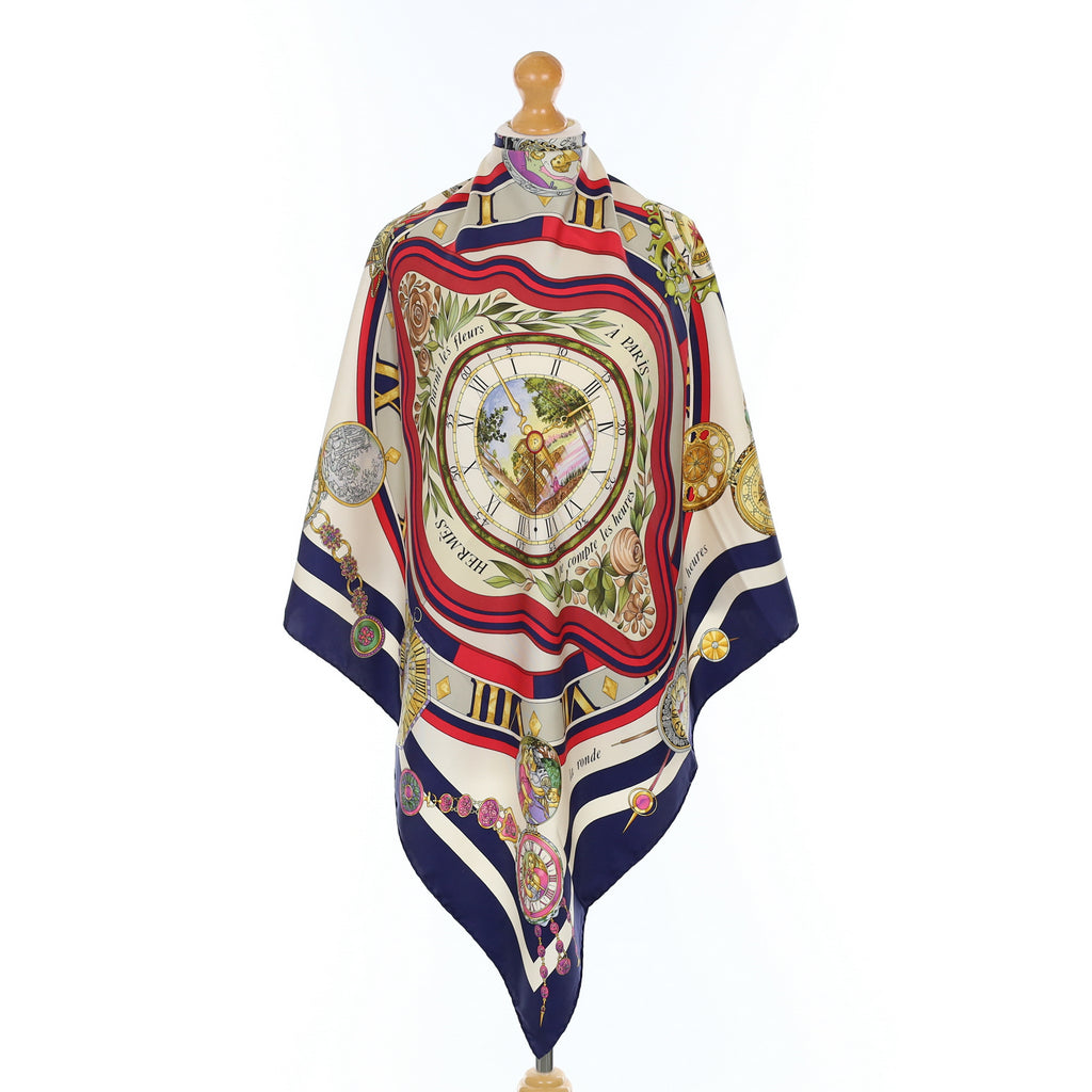 Hermès La Ronde Des Heures Silk Scarf