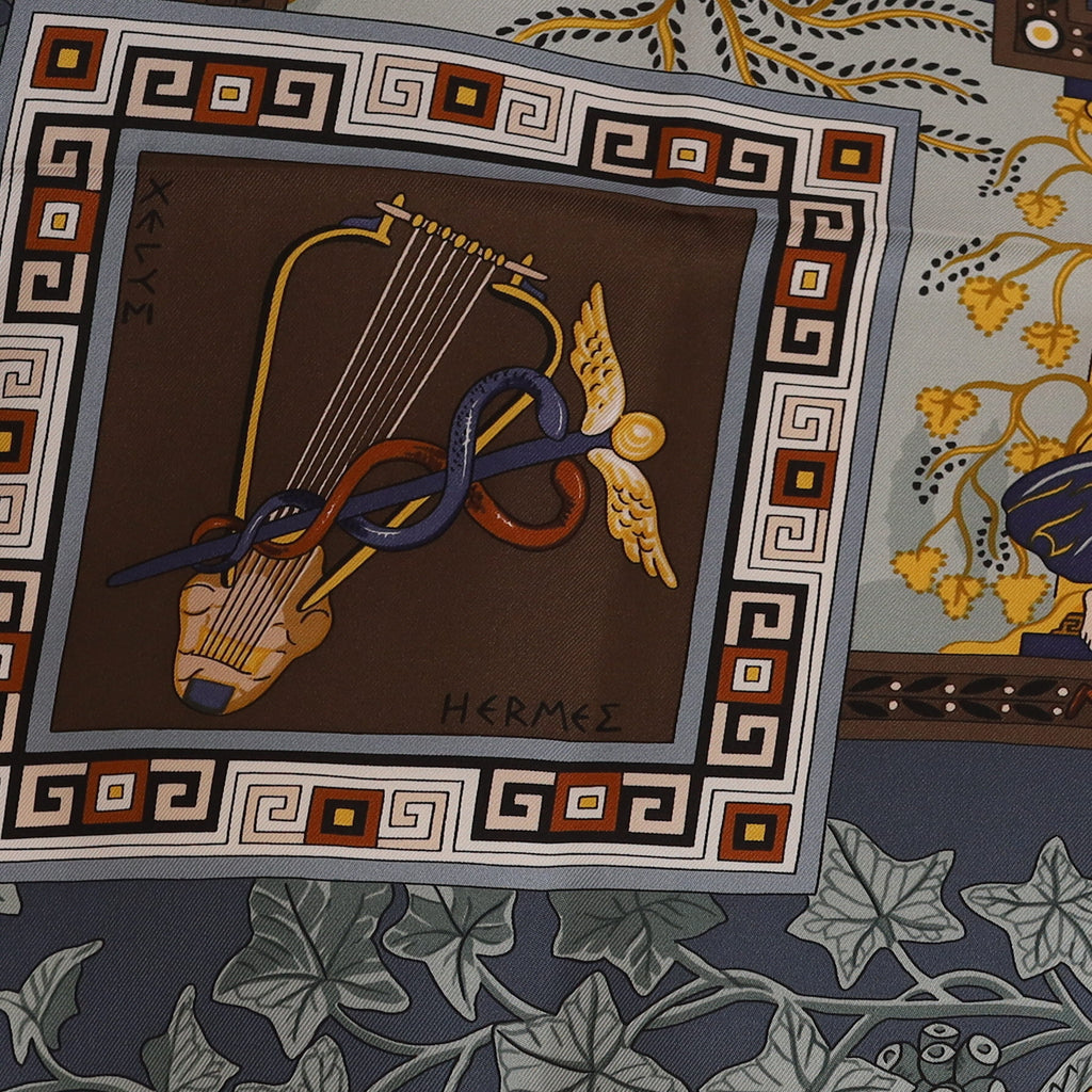 Pristine Hermès Musique Des Dieux Silk Scarf