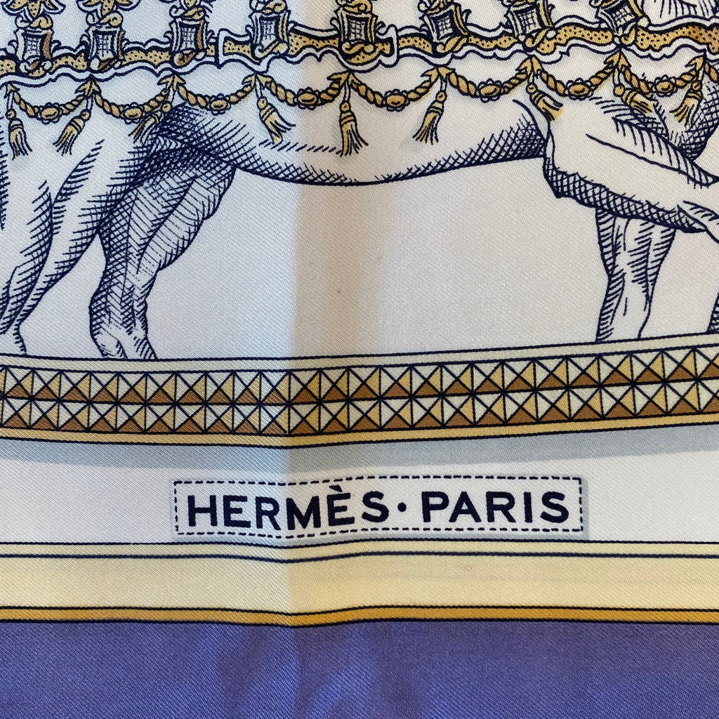 Hermès Grand Apparat Vintage Silk Scarf