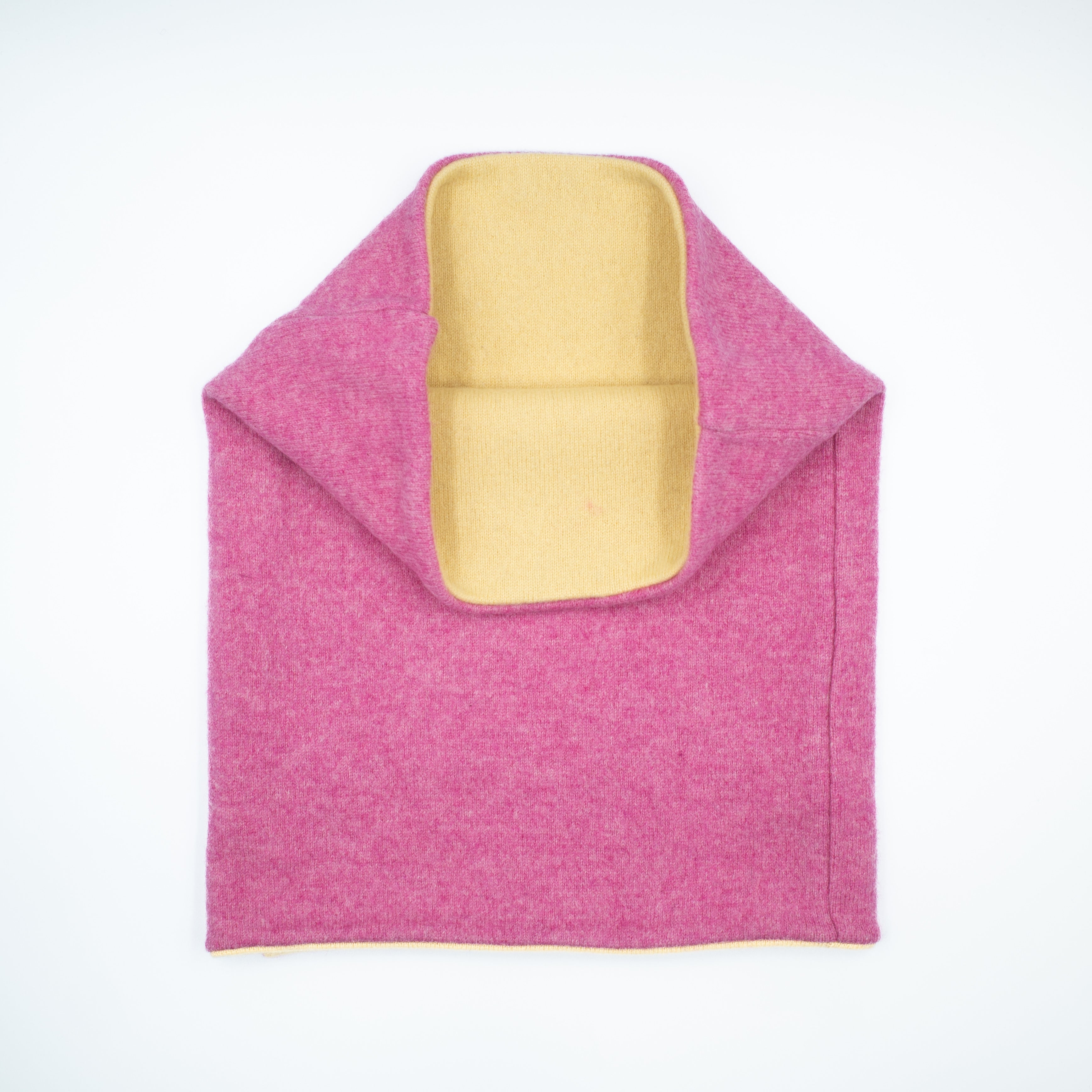 Lupin Pink and Yellow Luxury Double Layered Snood