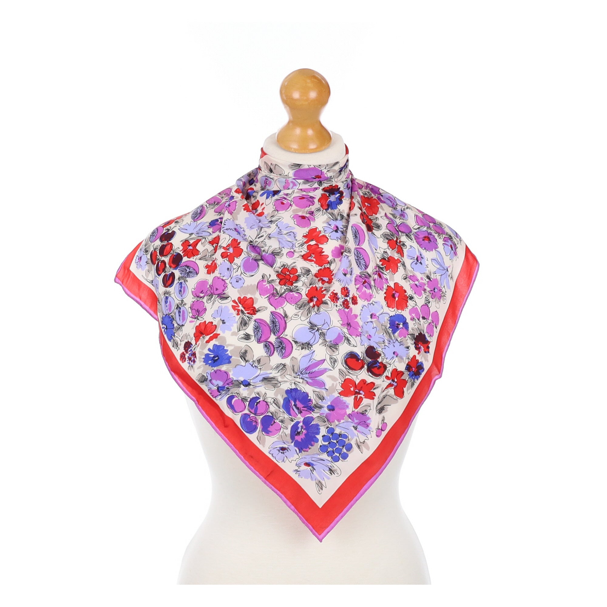 Floral Italian Silk Scarf