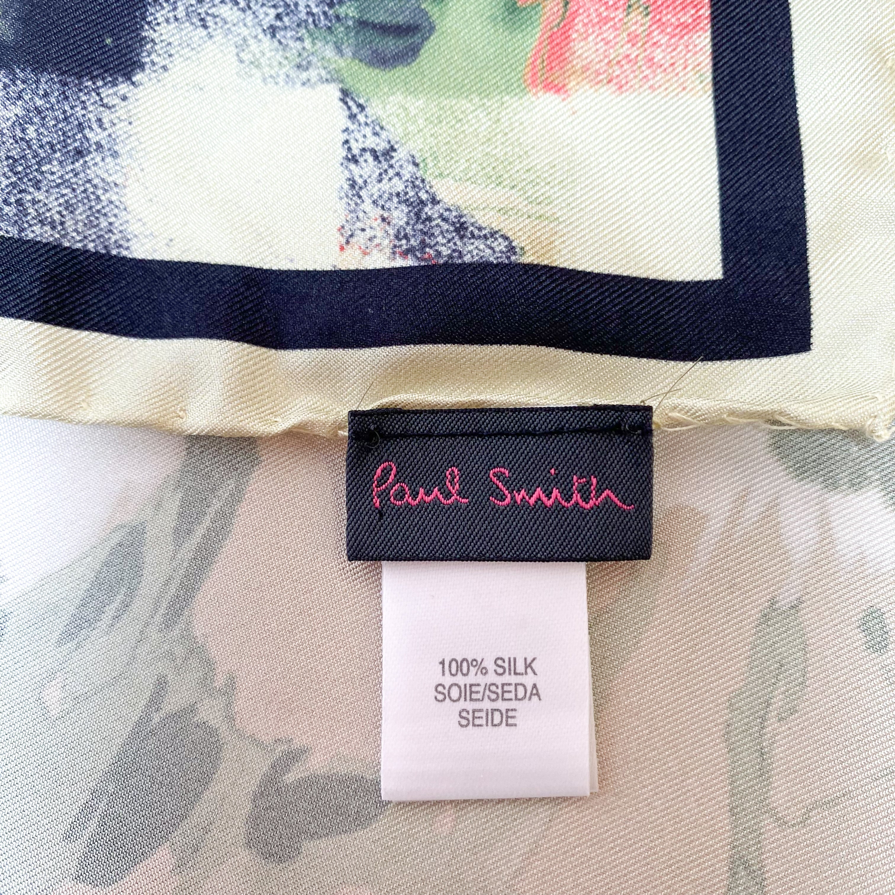 Paul Smith Floral Designer Silk Scarf