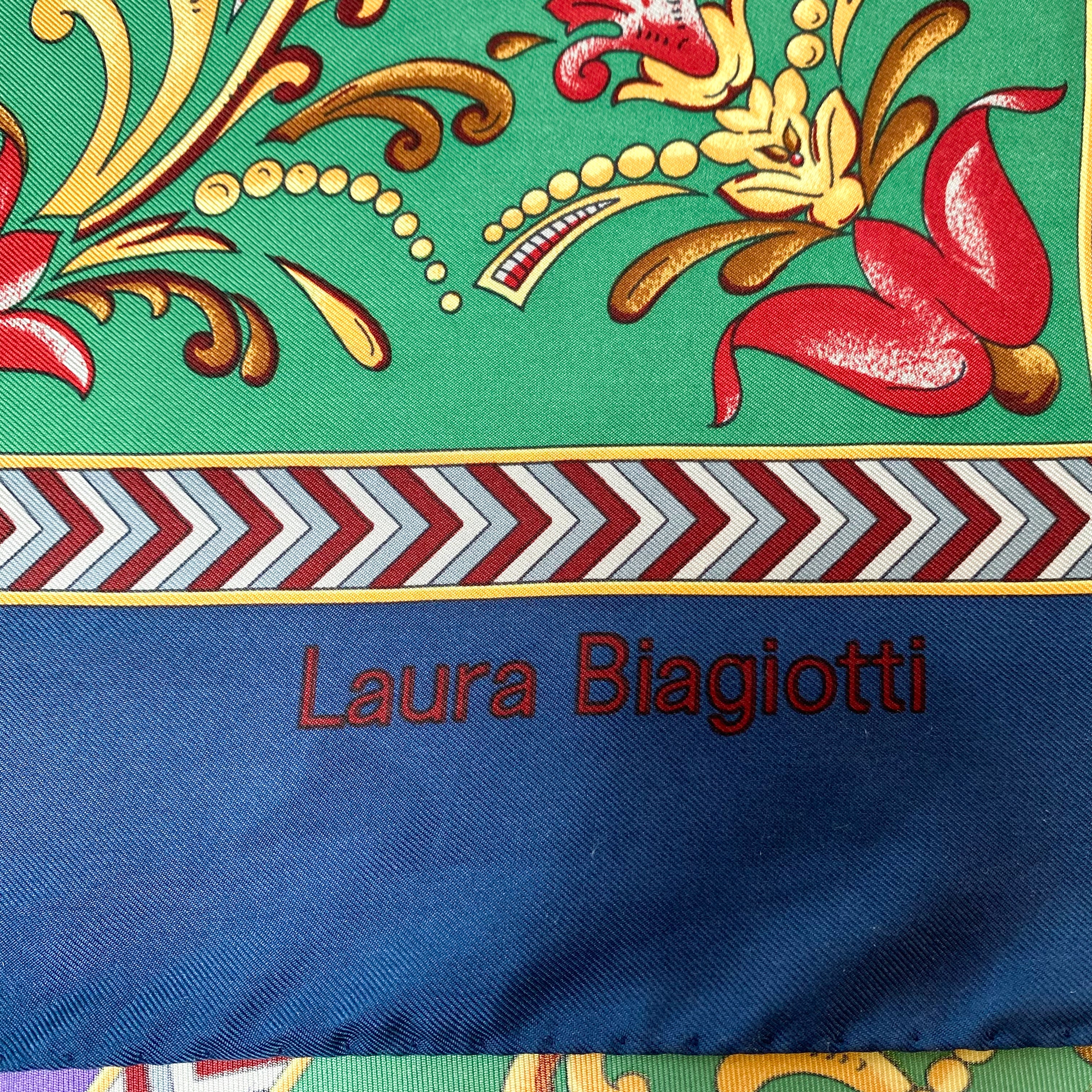 Vintage Laura Biagiotti Silk Scarf