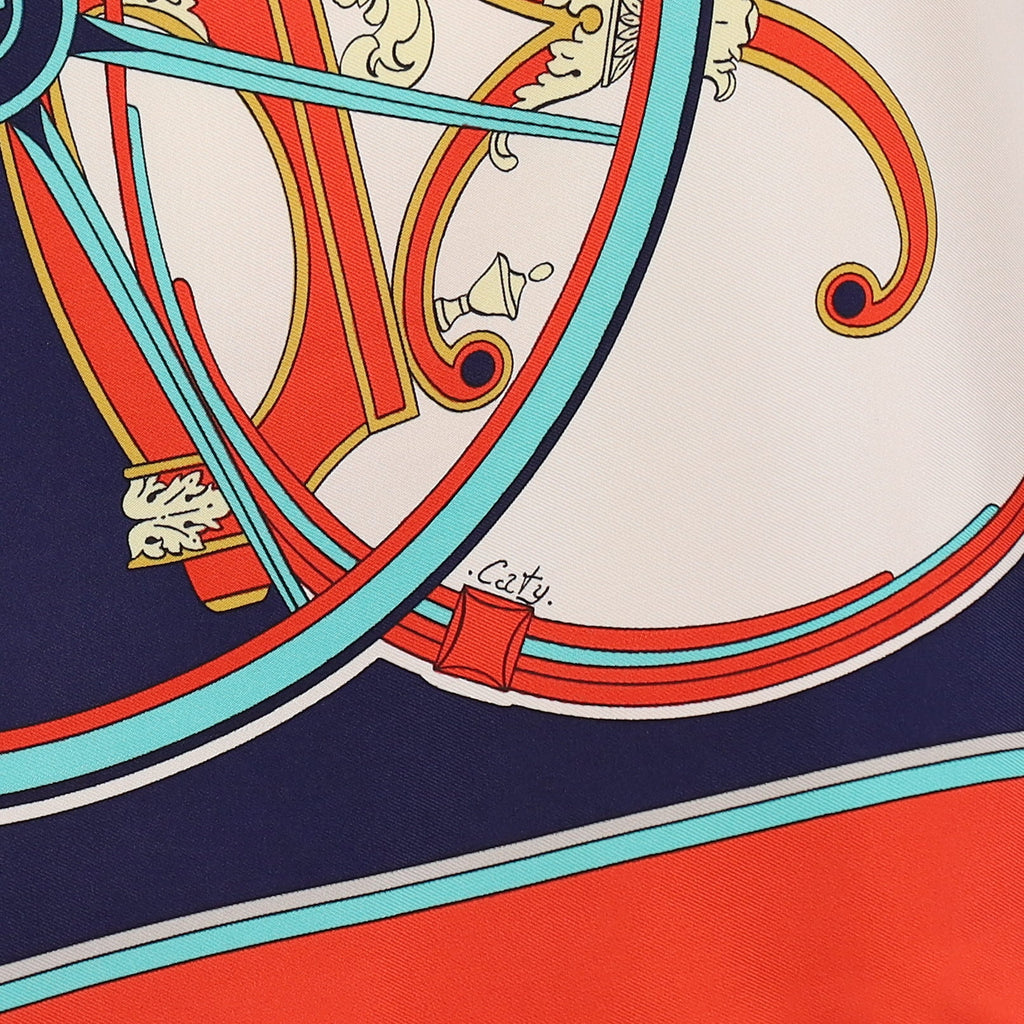 Hermès Washington’s Carriage Silk Scarf