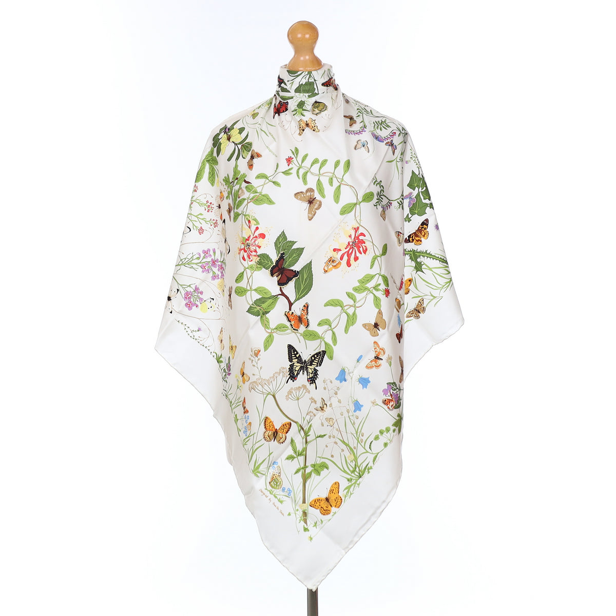Beckford Silk British Butterflies Vintage Silk Scarf